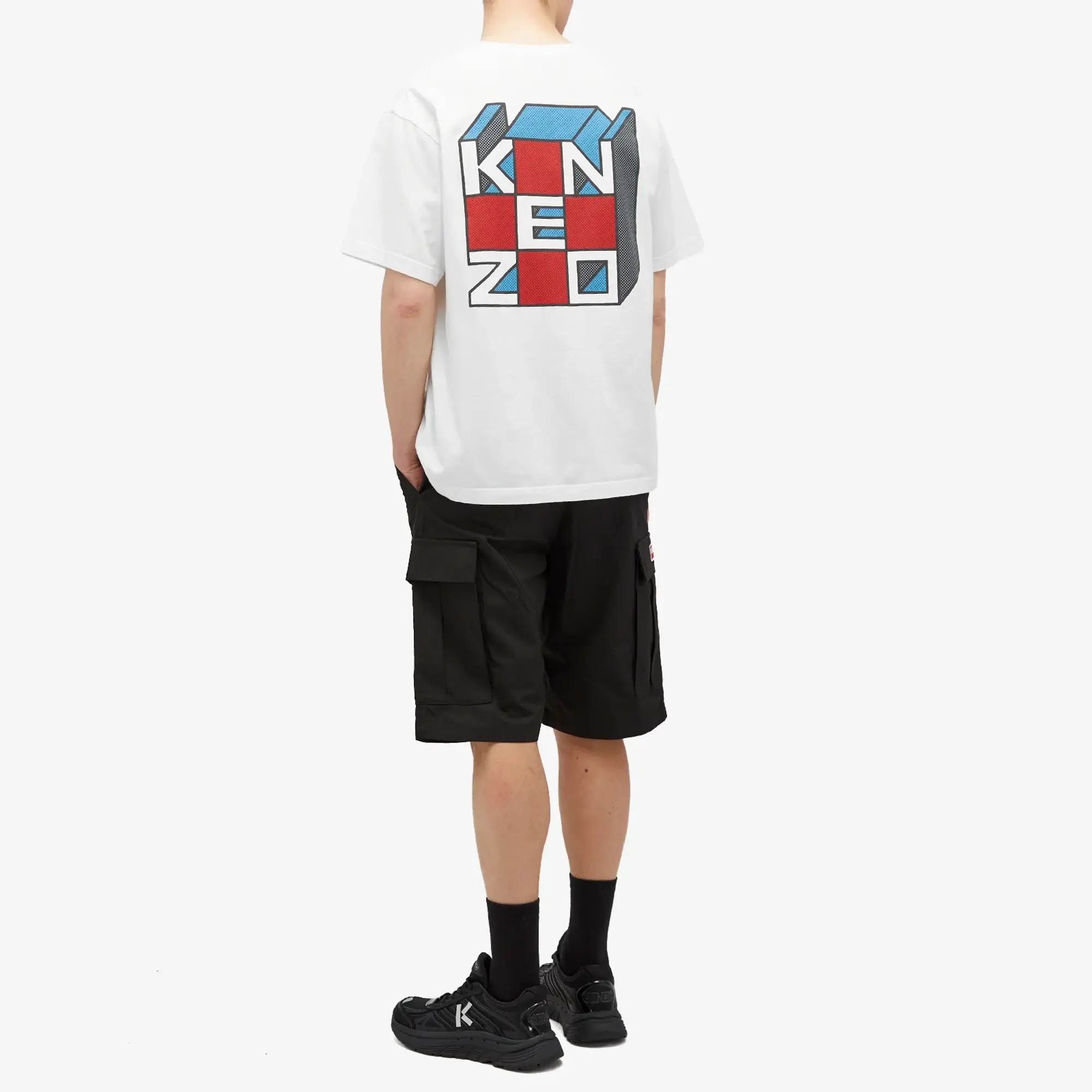 Kenzo Men's Kube Oversized T-Shirt White