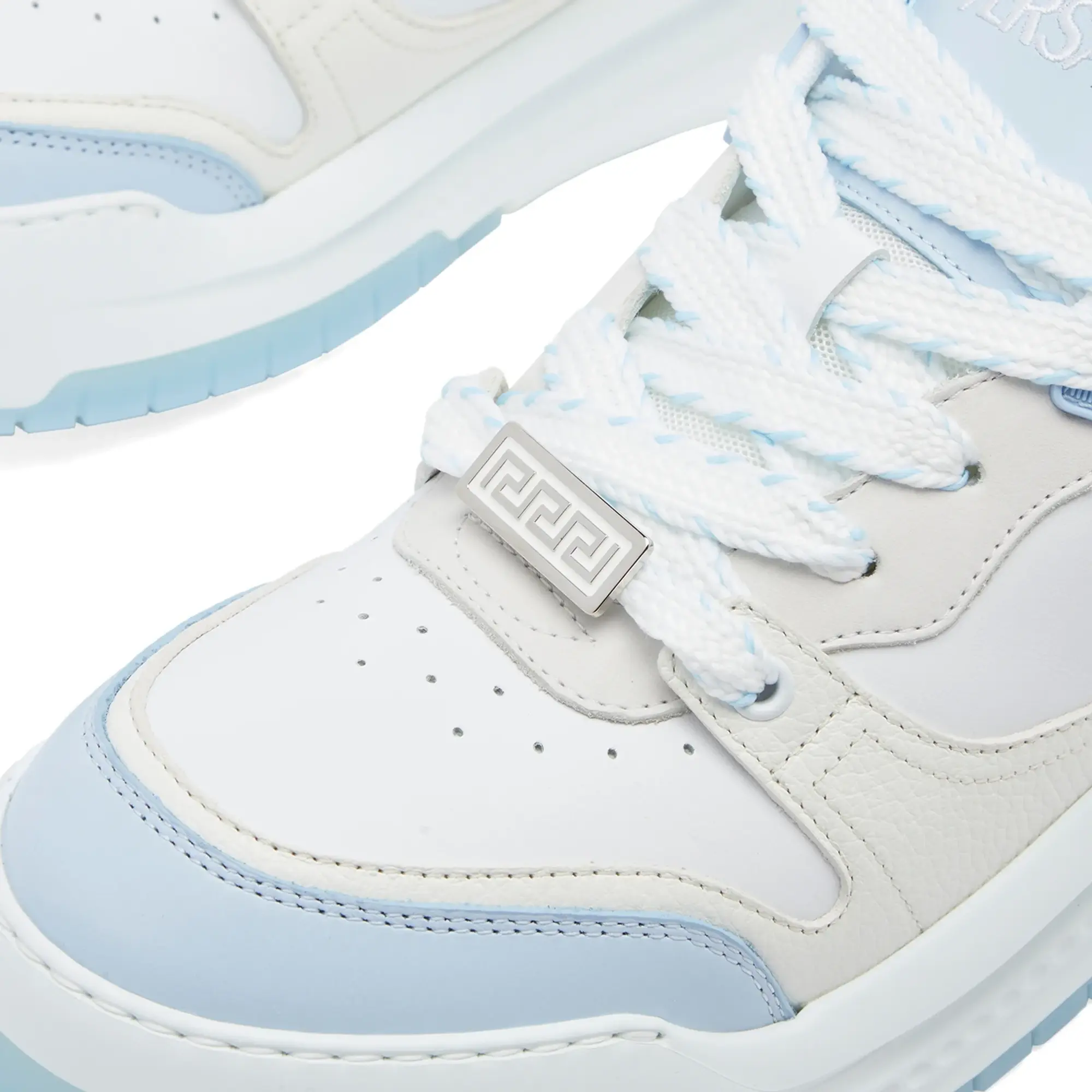Versace Men's Sneaker Blue Hydrangea White Palladium