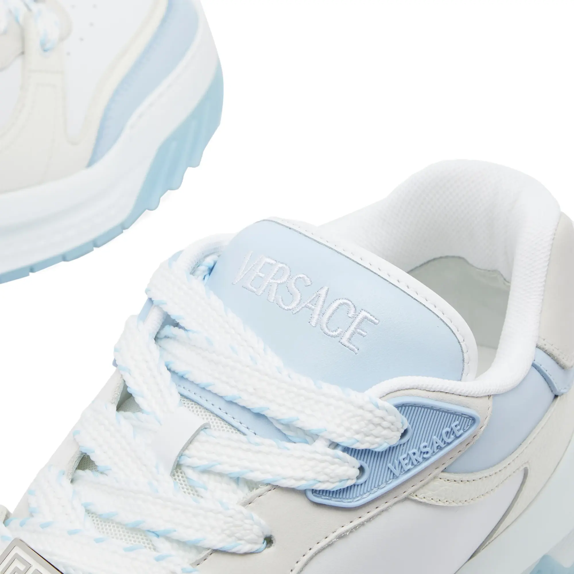 Versace Men's Sneaker Blue Hydrangea White Palladium