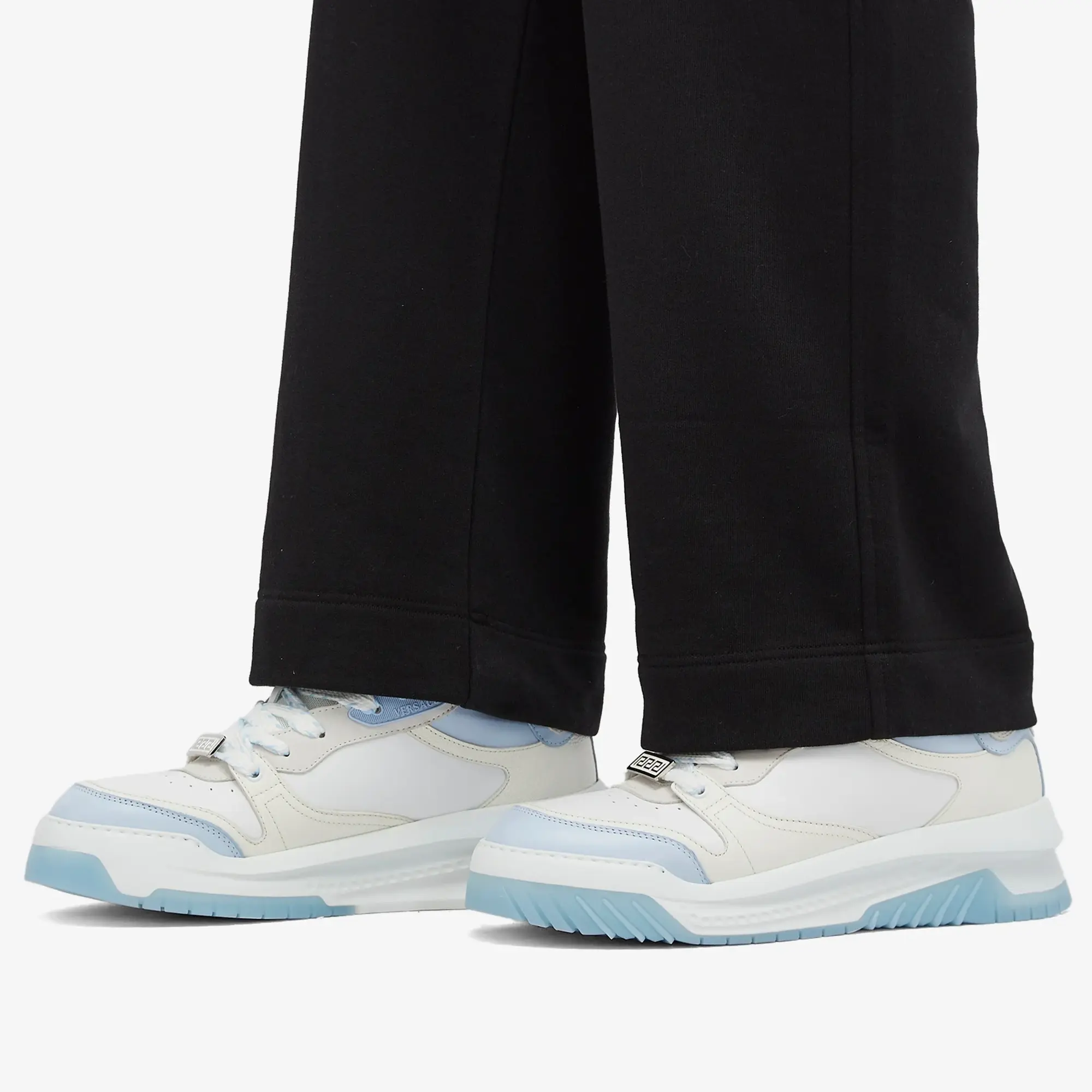 Versace Men's Sneaker Blue Hydrangea White Palladium