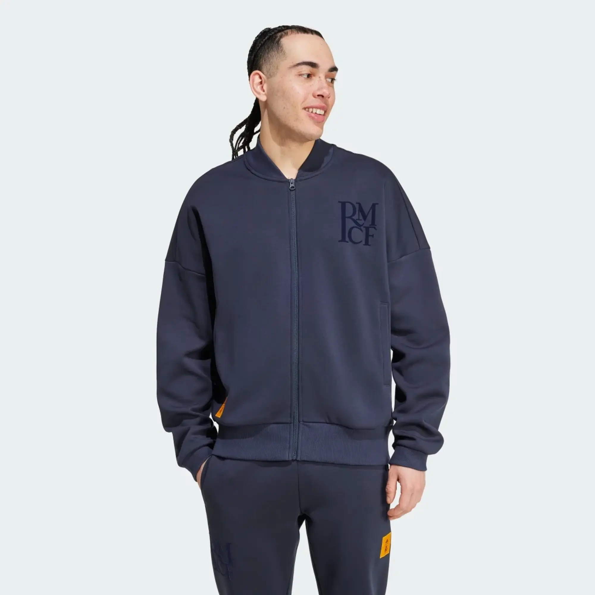 adidas Men Real Madrid Seasonal Doubleknit Track Top