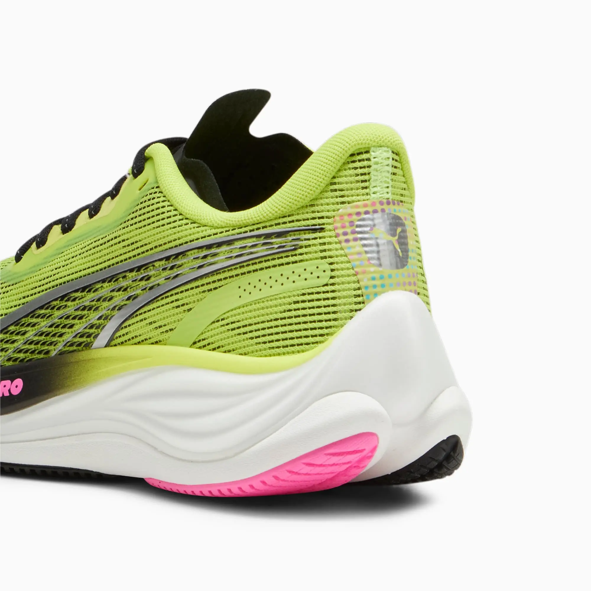 PUMA Velocity Nitroâ¢ 3 Women's Running Shoes, Lime Pow/Black/Poison Pink