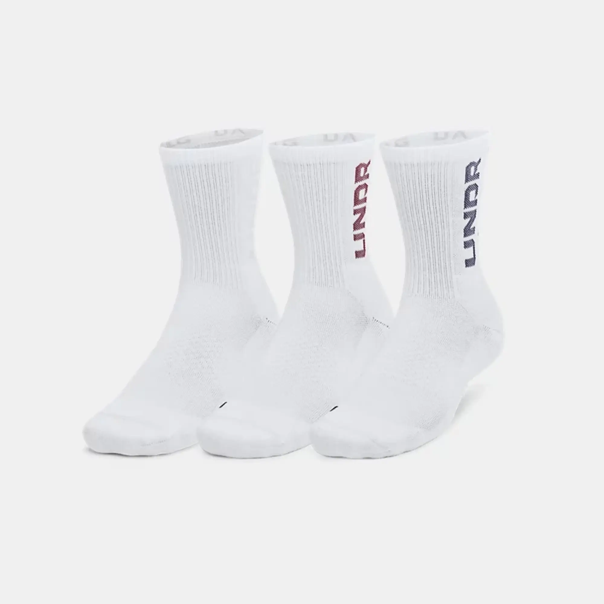 Under Armour Socks 3-Pack White/ White/ Midnight Navy L