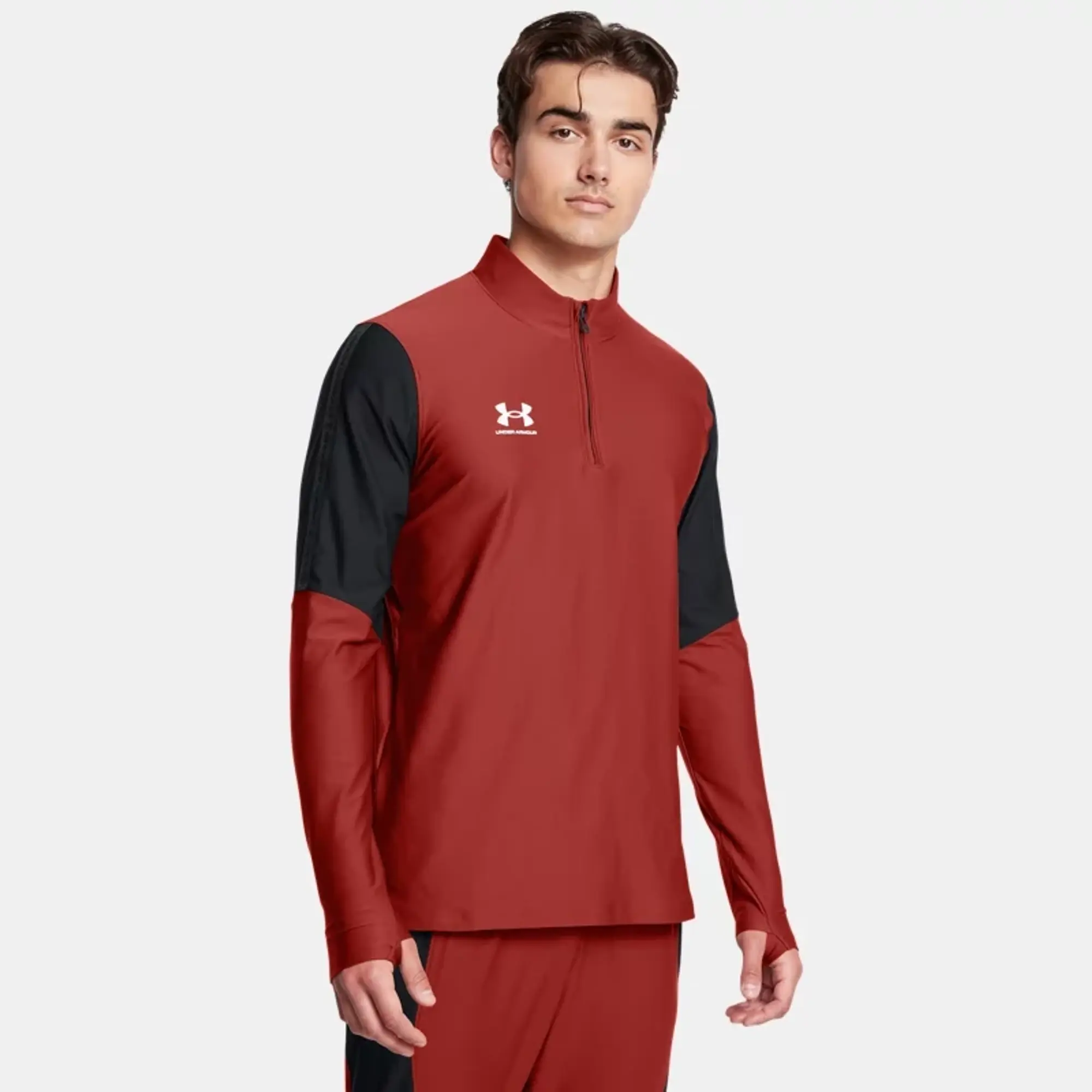 Men's  Under Armour  Challenger Pro ¼ Zip Earthen Orange / White M