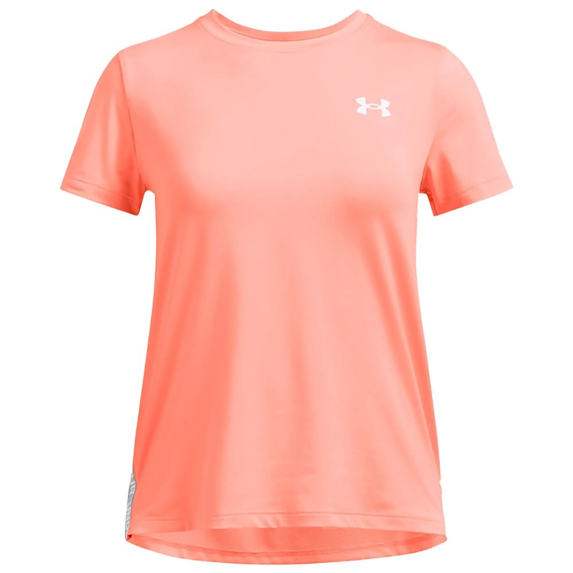 Girls'  Under Armour  Knockout T-Shirt Flare Orange / White YLG (59 - 63 in)
