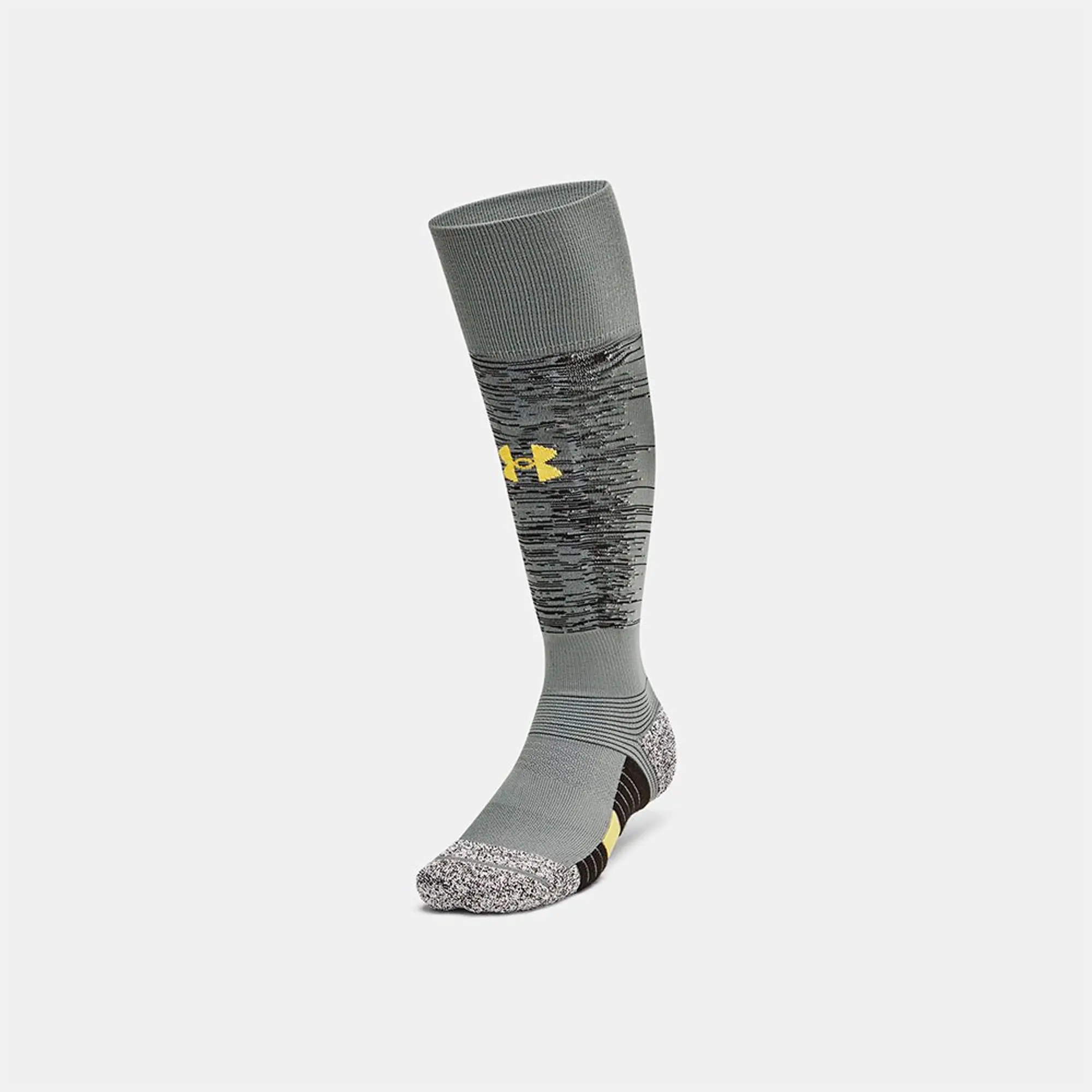 Unisex  Under Armour  Magnetico Pocket Over-The-Calf Socks Clay Green / Black / Taxi M