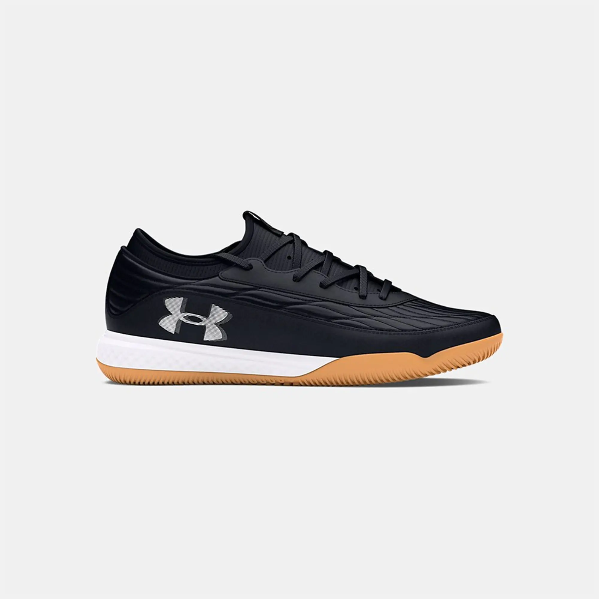 Unisex  Under Armour  Magnetico Select 4 Indoor Football Shoes Black / Black / White 8