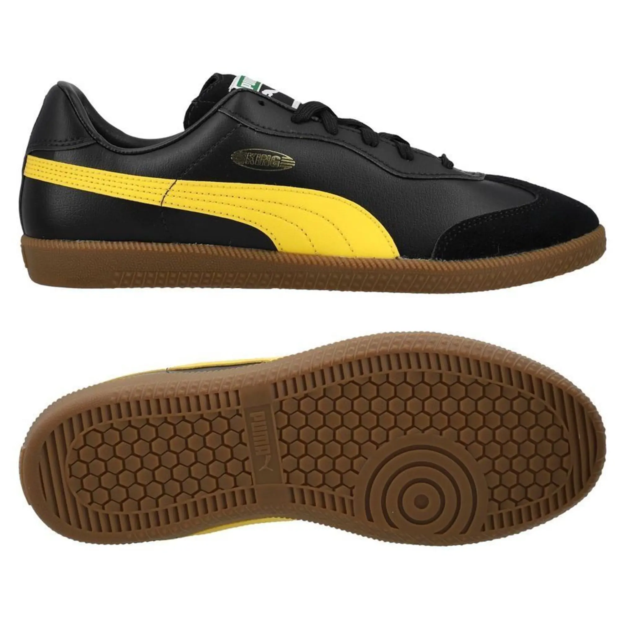 Puma King 21 It - Puma Black/Pele Yellow - ['Black']