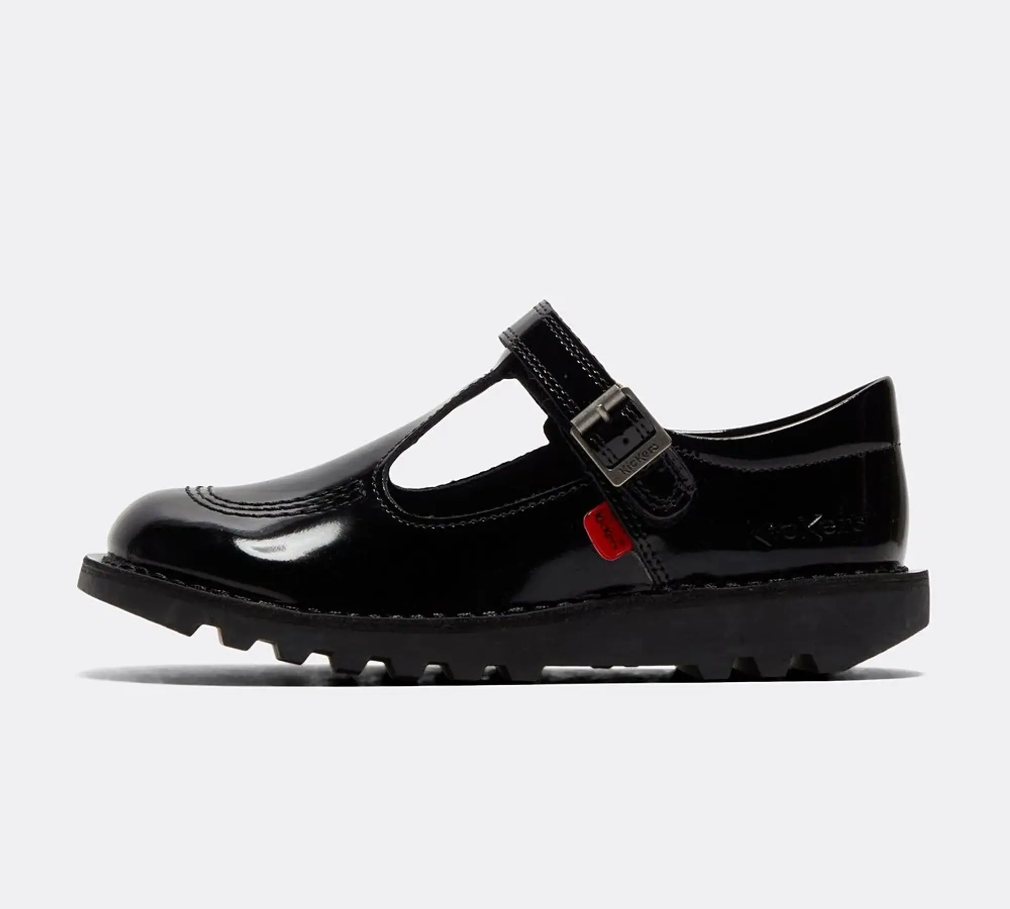 Kickers Infant Kick T Patent Shoe - Black - Size 13 - Black