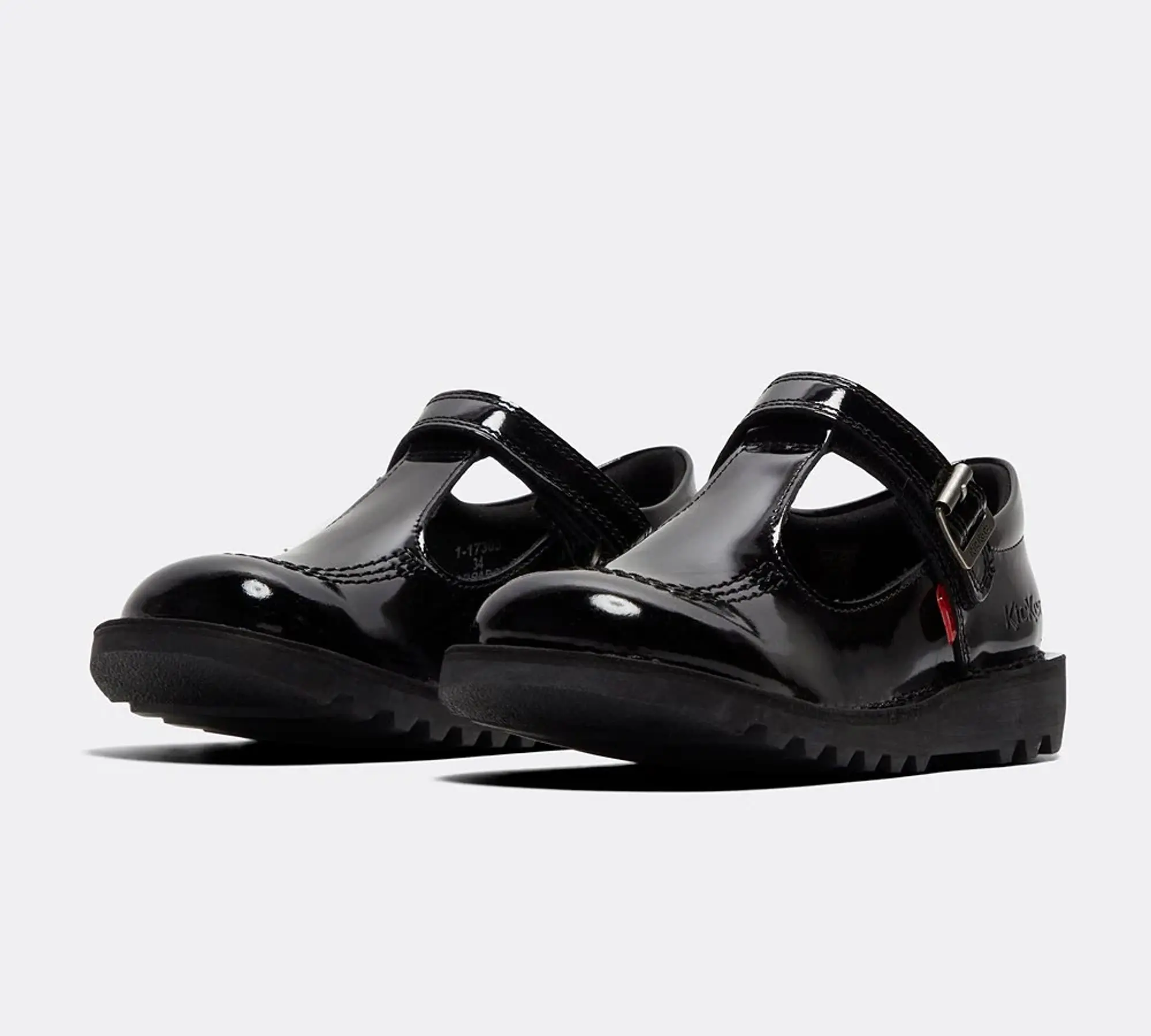 Kickers Infant Kick T Patent Shoe - Black - Size 13 - Black