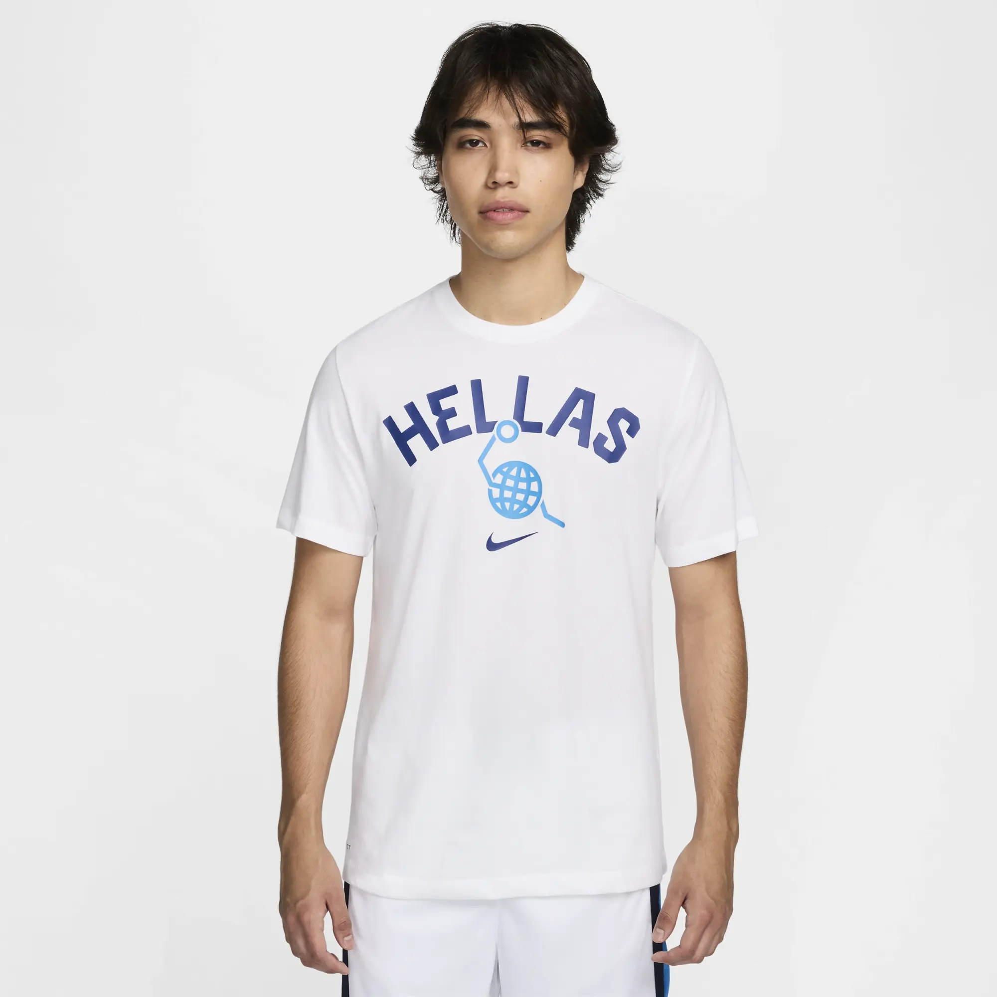 Nike Gre 24 M Ss Team Tee Oly24 Men Shortsleeves White