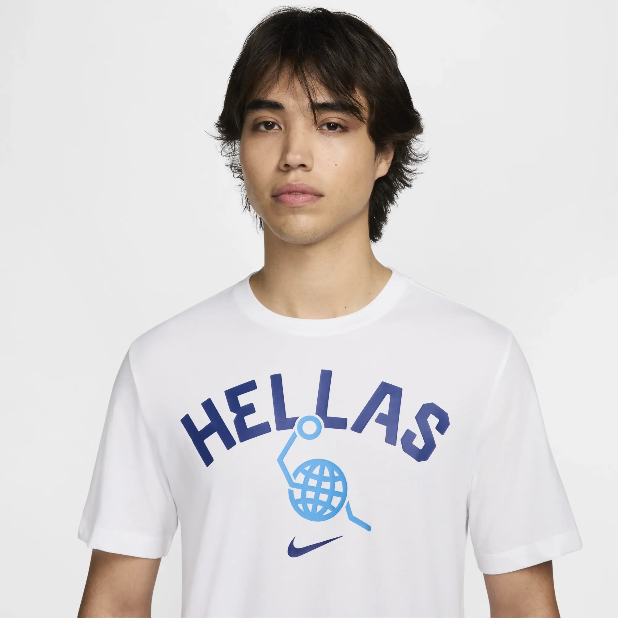 Nike Gre 24 M Ss Team Tee Oly24 Men Shortsleeves White