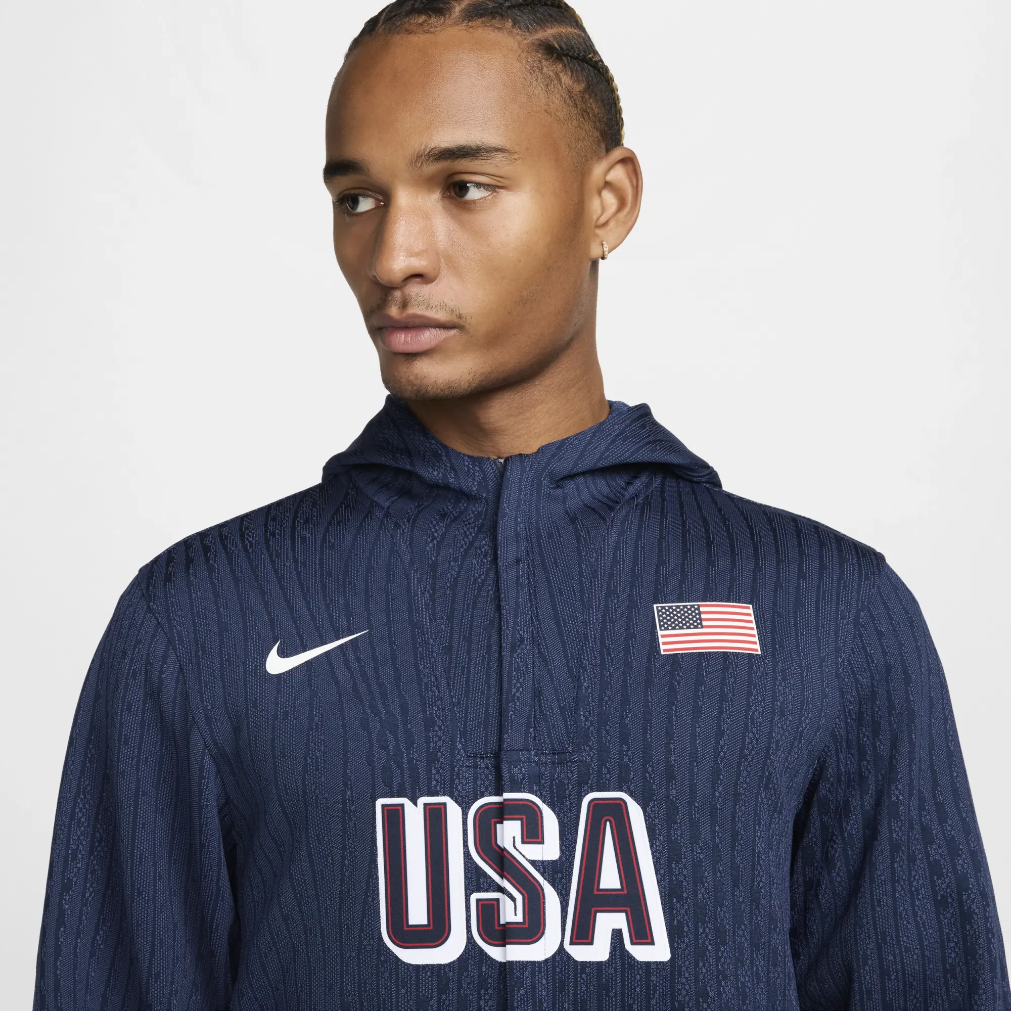 USA Men's Nike Dri-FIT ADV Basketball Game Jacket - Blue