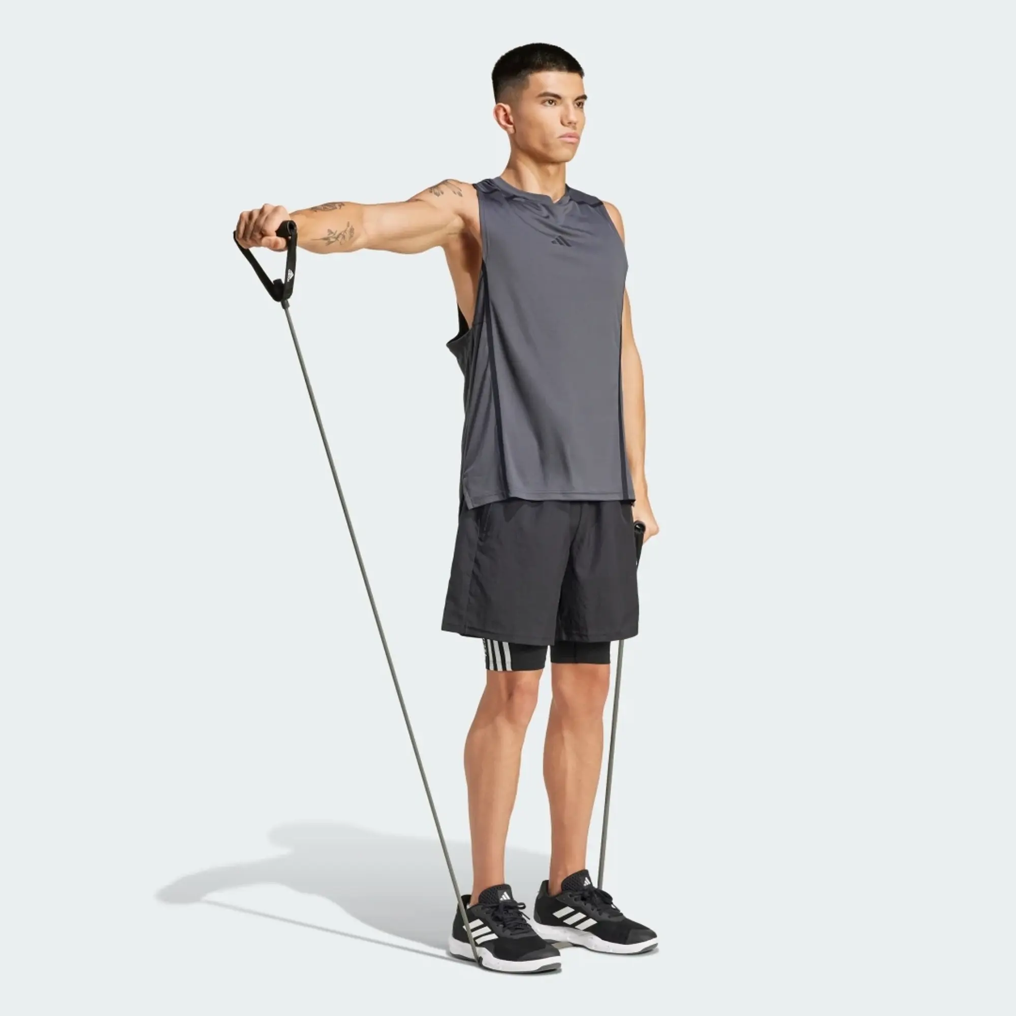 adidas Men TECHFIT Compression Training 3 Stripes Short Tigh
