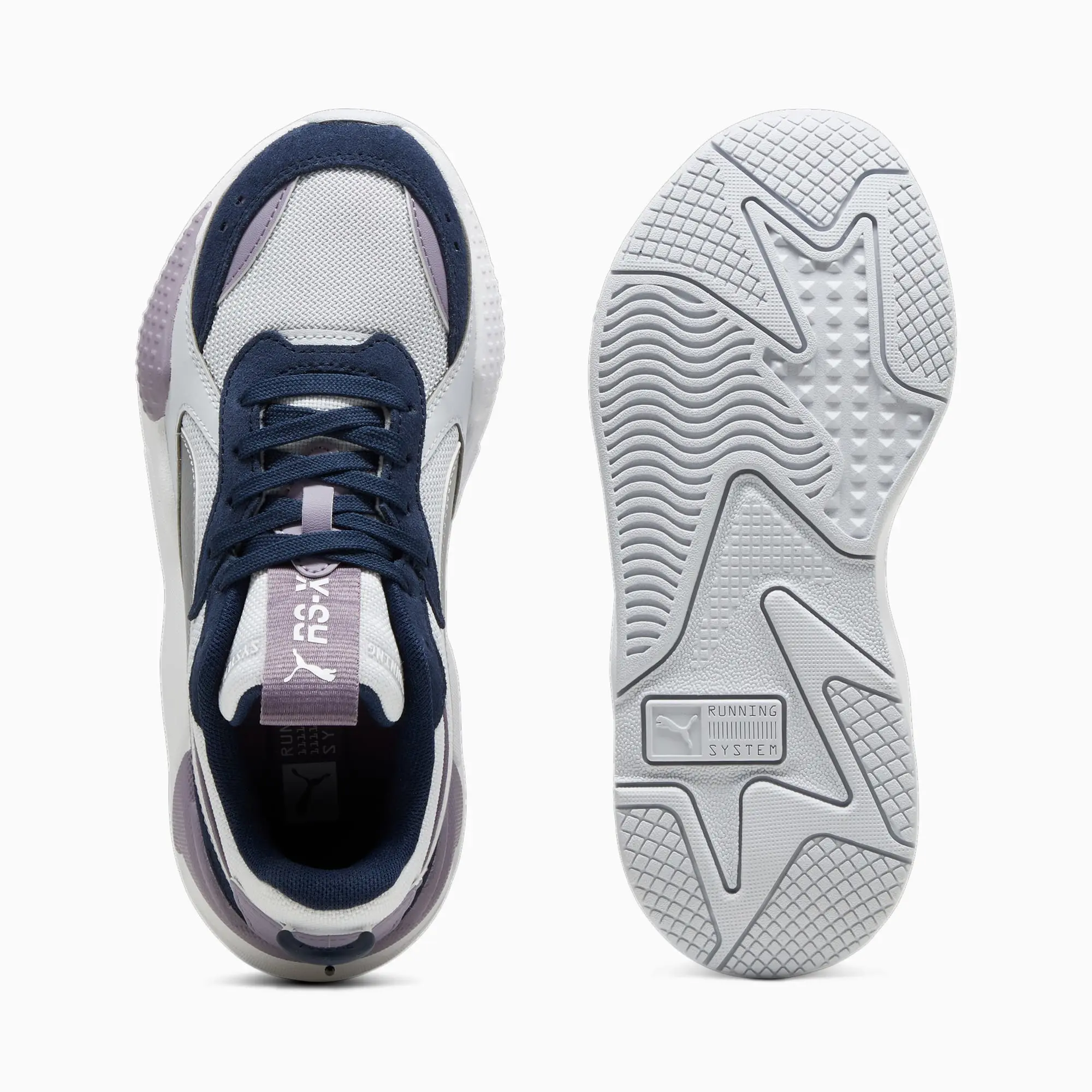 Puma Girls RS-X Metallic Sneakers - Grey