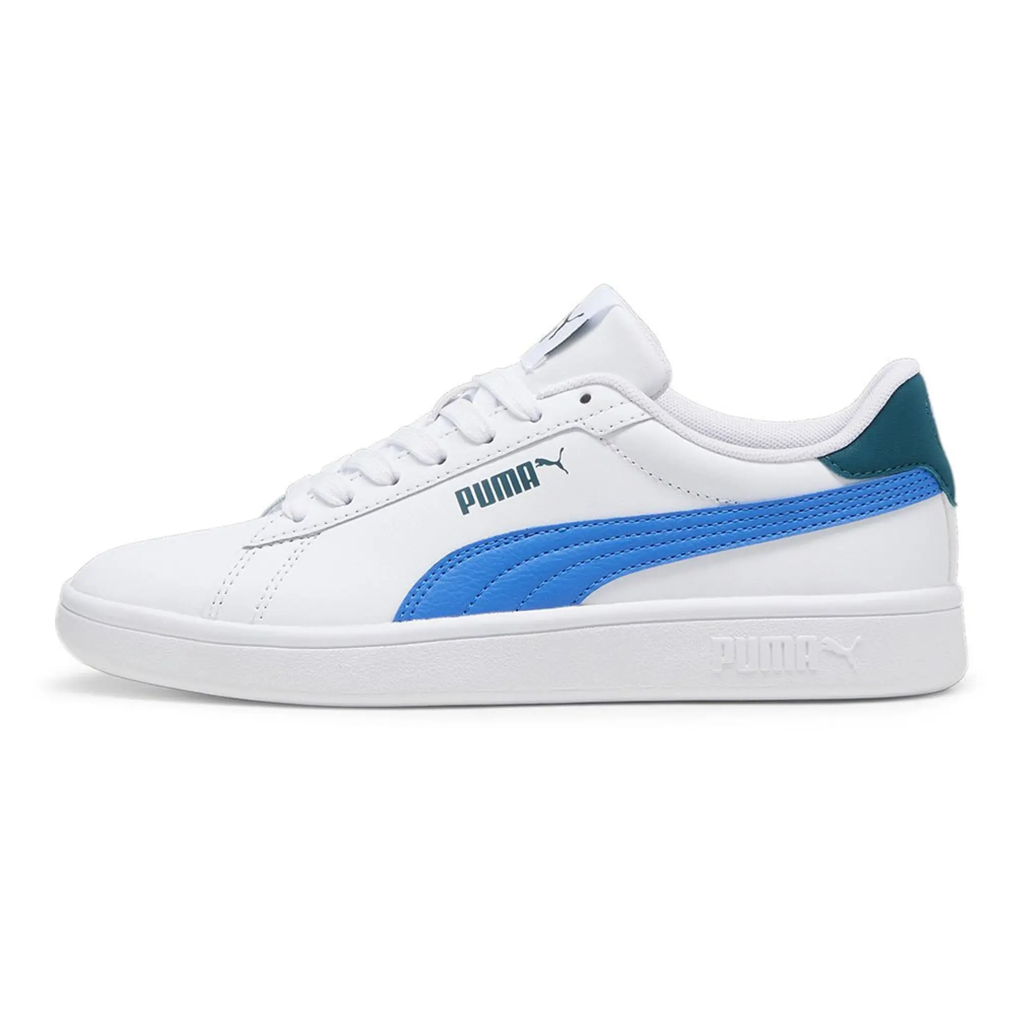 Puma Childrens Unisex Kids Smash 3.0 Leather Sneakers - White