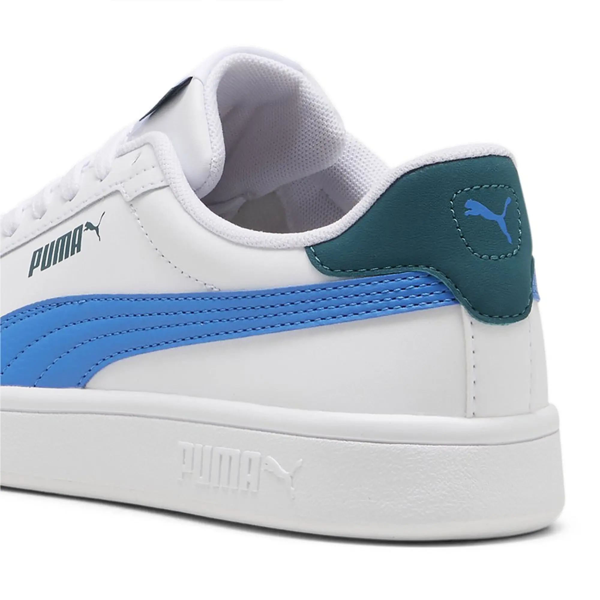 Puma Childrens Unisex Kids Smash 3.0 Leather Sneakers - White