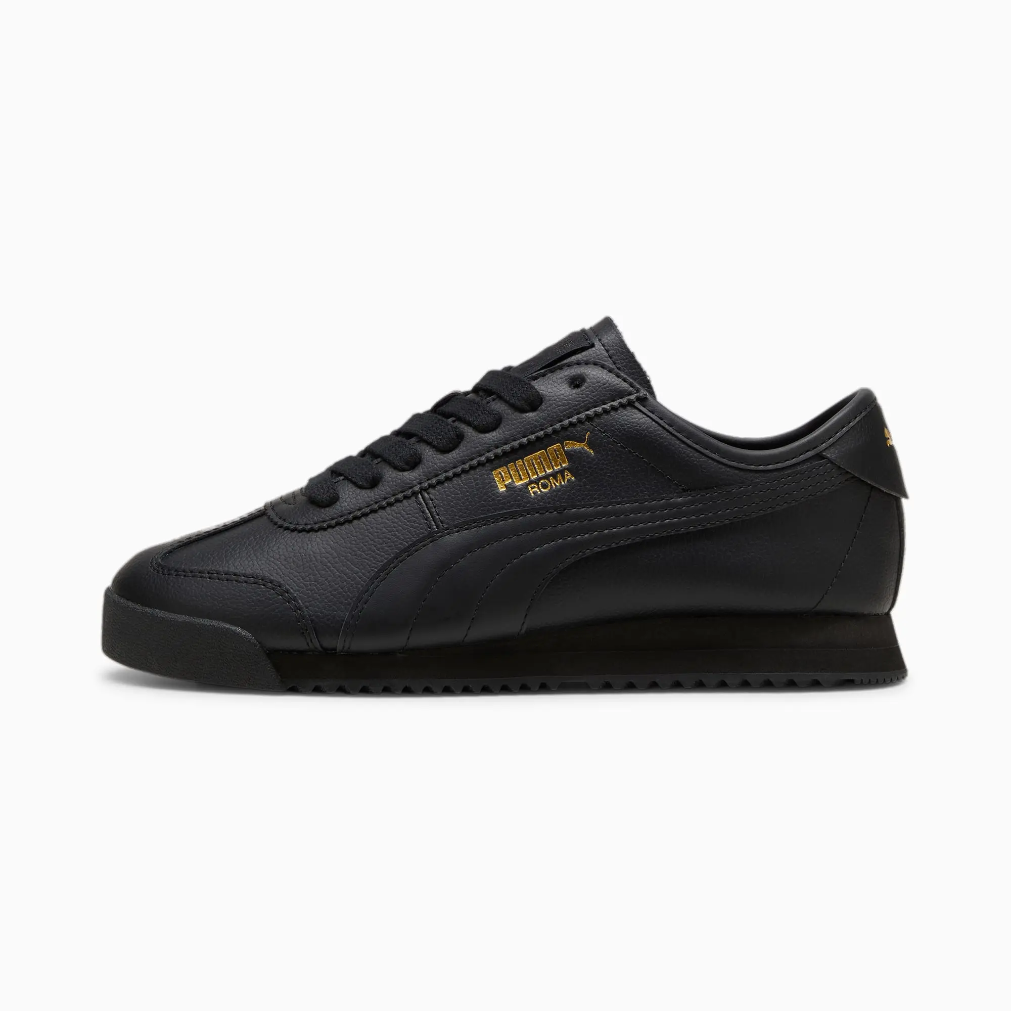 PUMA Roma 68 Revival Sneakers Unisex Black Gold 398634 02 FOOTY.COM