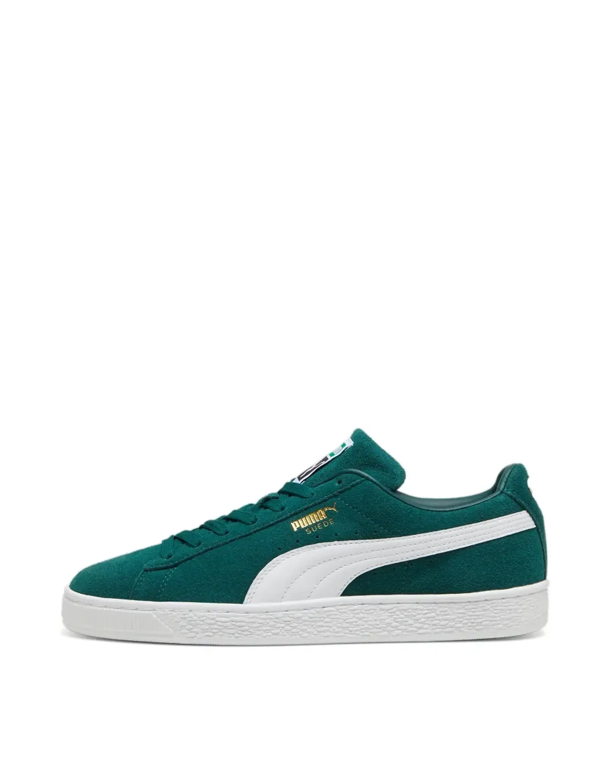 Puma Suede Classic Sneakers In Dark Green White 399781 15 FOOTY.COM