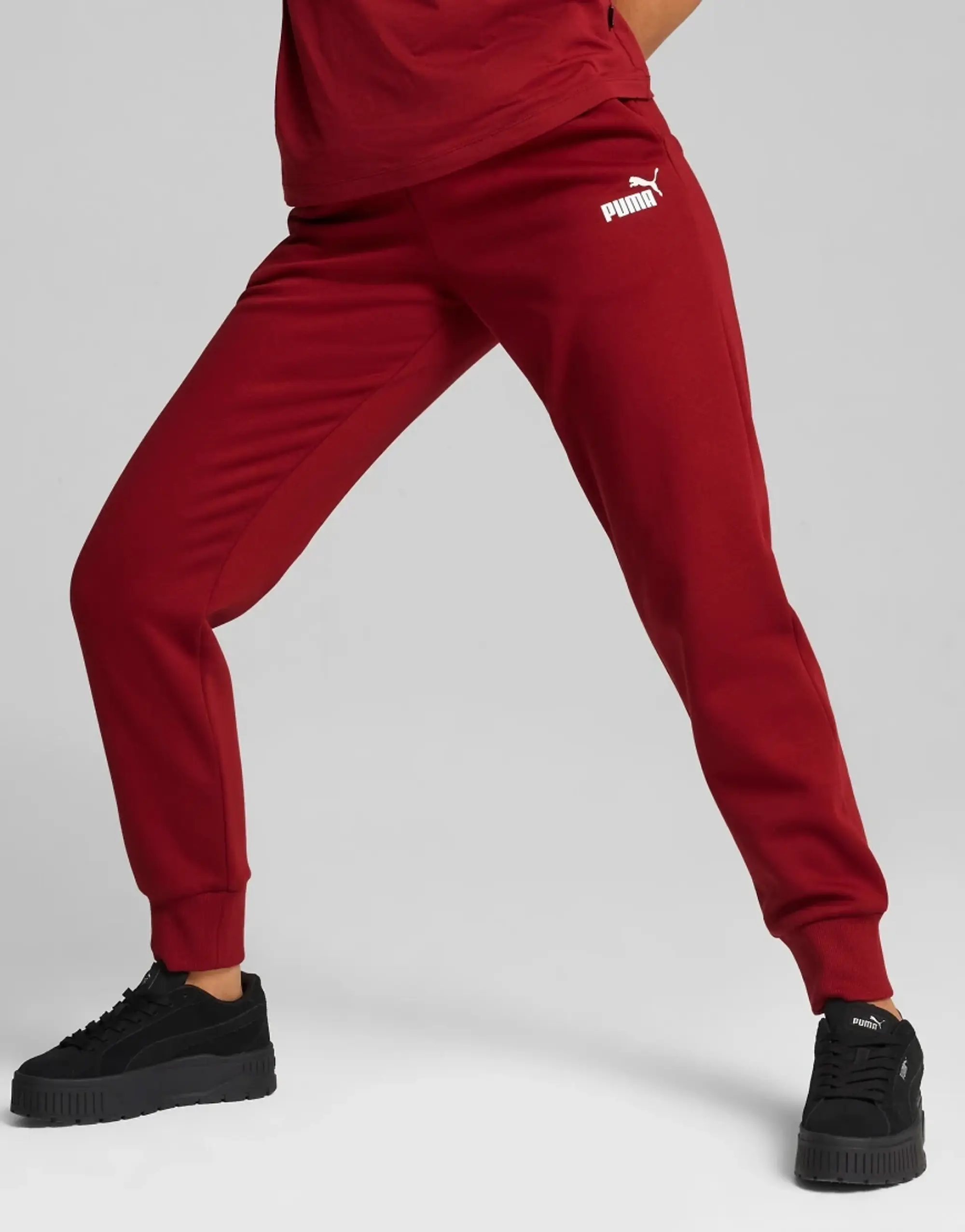 Puma Womens Essentials Sweatpants - Red