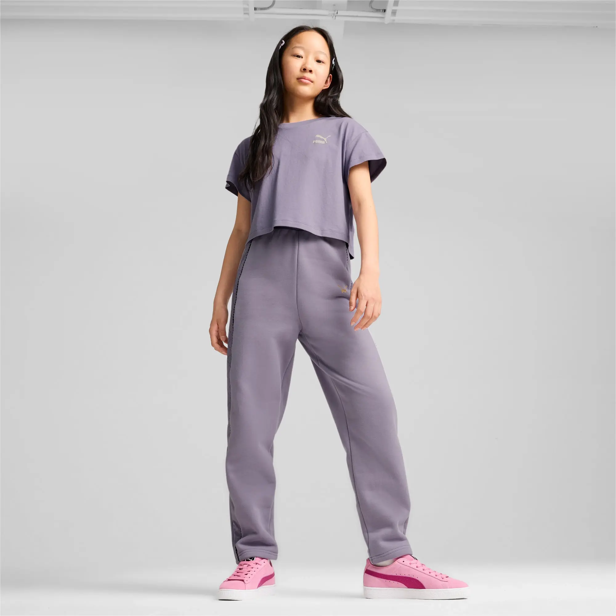 PUMA Better Classics Girl's T-Shirt, Pale Plum