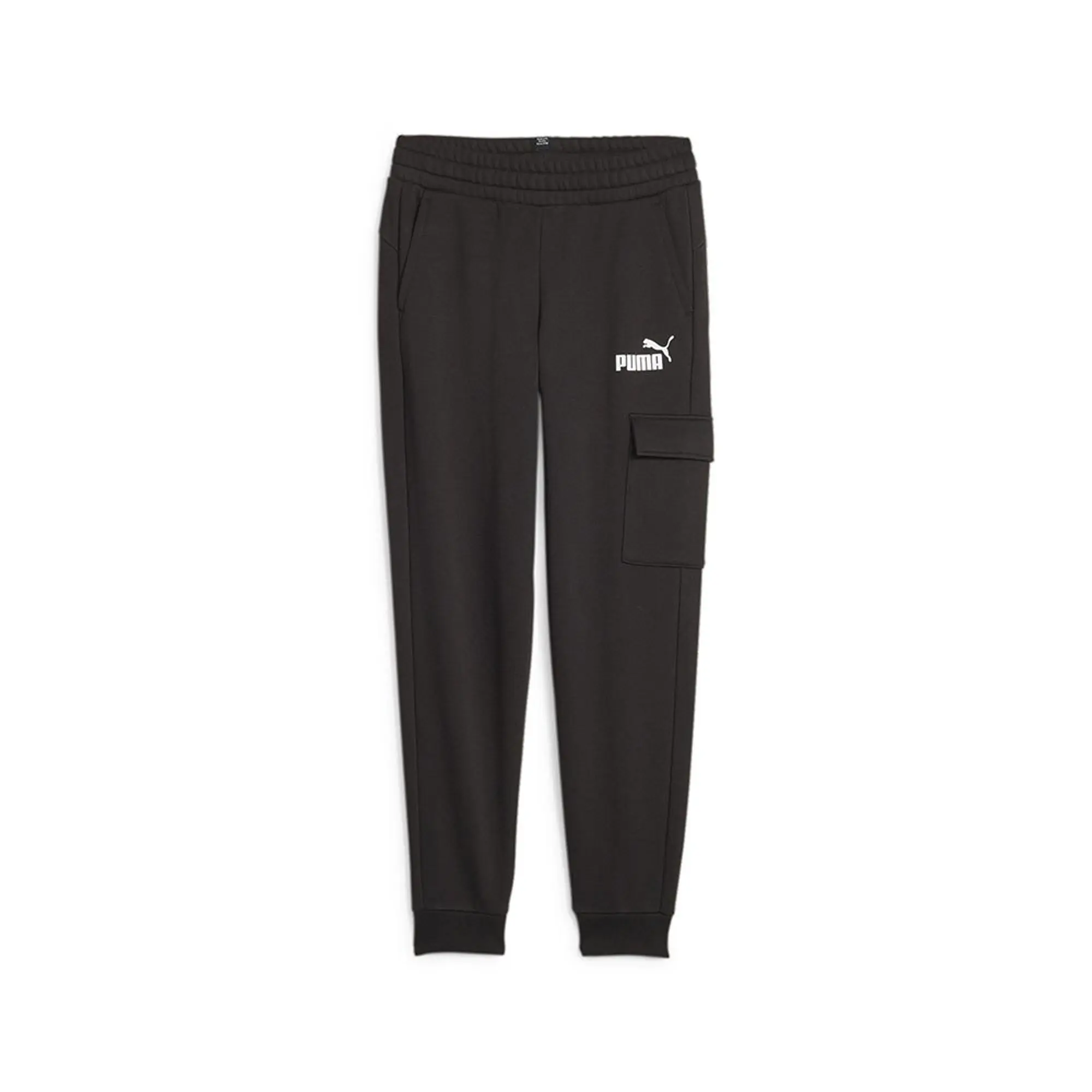 Puma Boys Essentials Fleece Cargo Pants - Black, Black