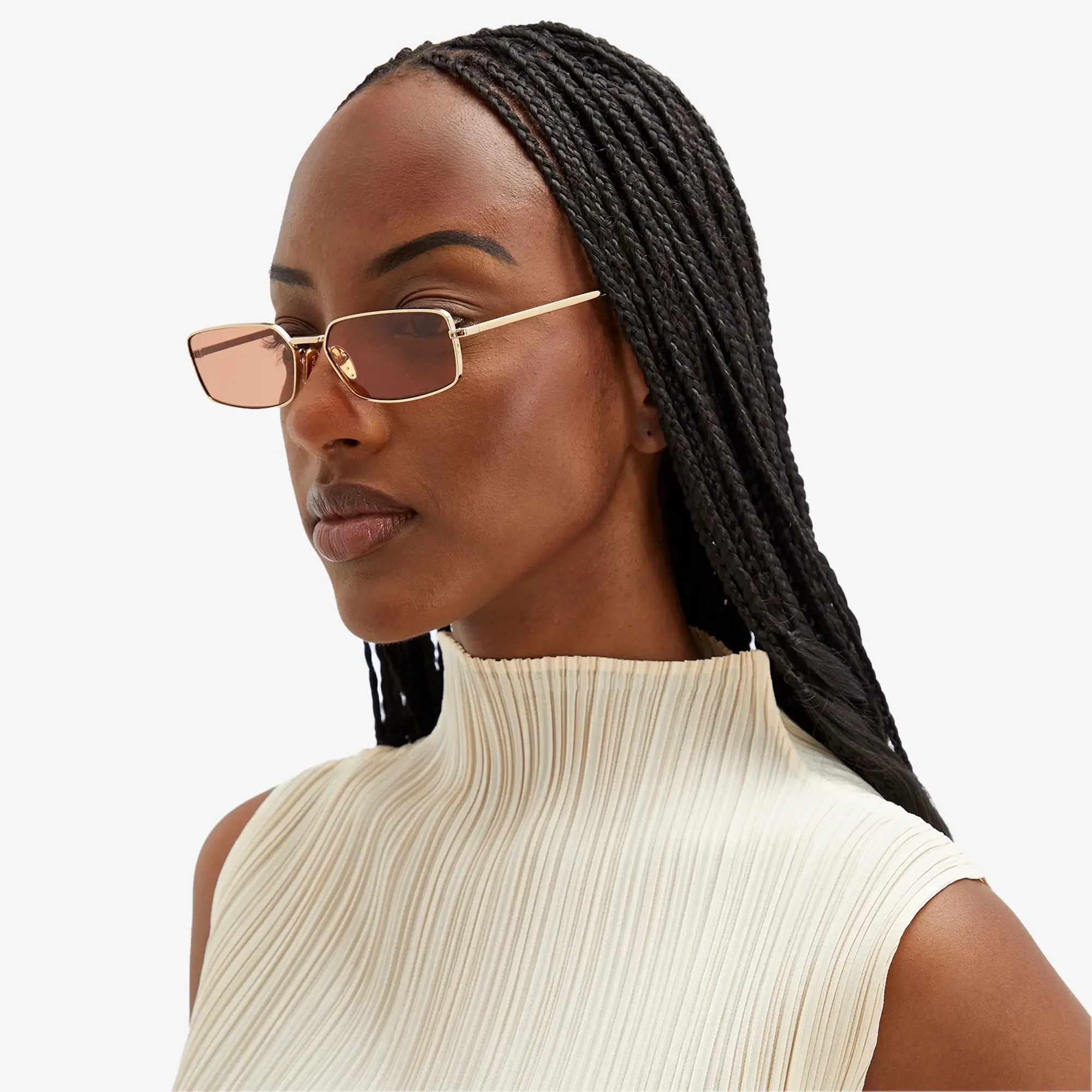 Prada Eyewear Women's A60S Sunglasses Gold/Orange