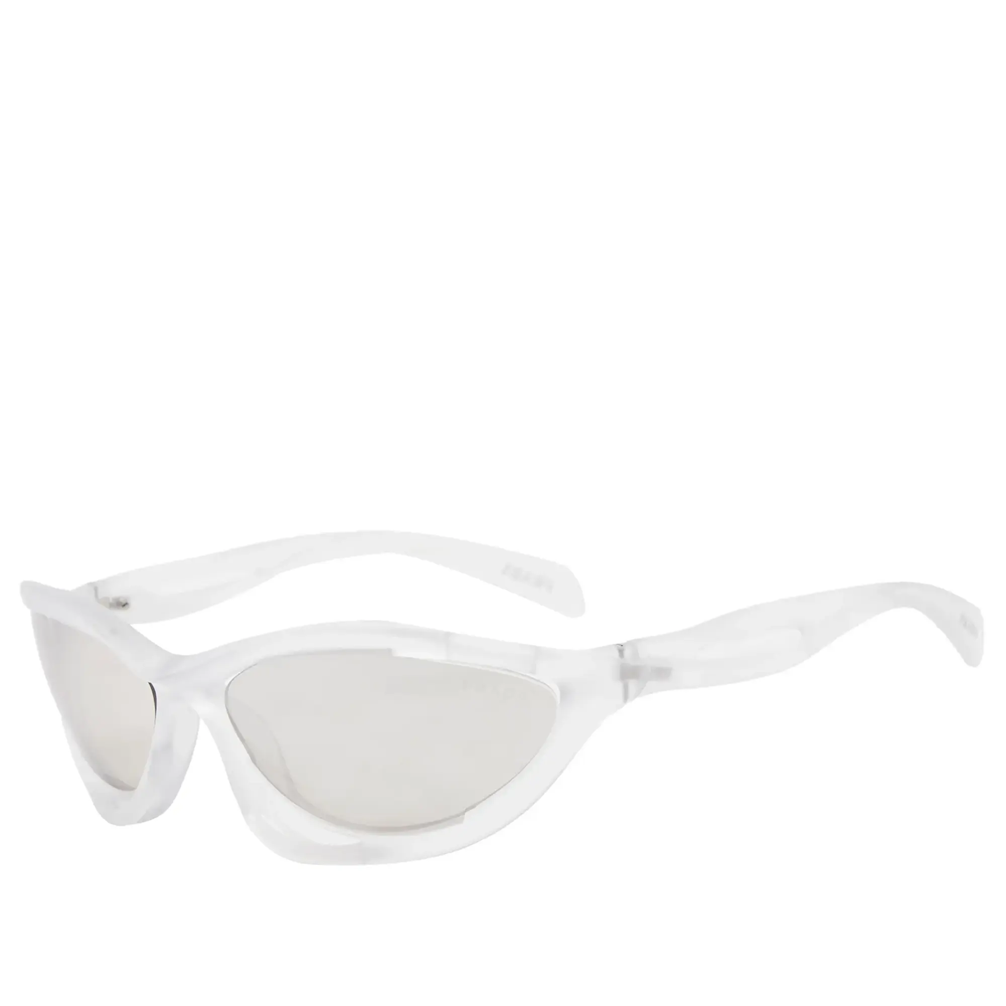 Prada Eyewear Women's A23S Sunglasses Frosted Crystal/Clear Mirror Silver