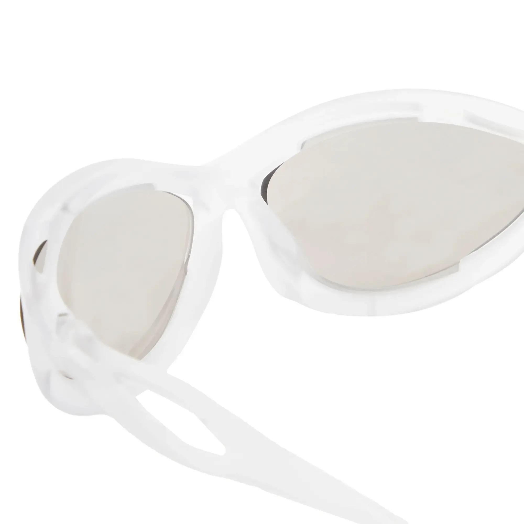 Prada Eyewear Women's A23S Sunglasses Frosted Crystal/Clear Mirror Silver