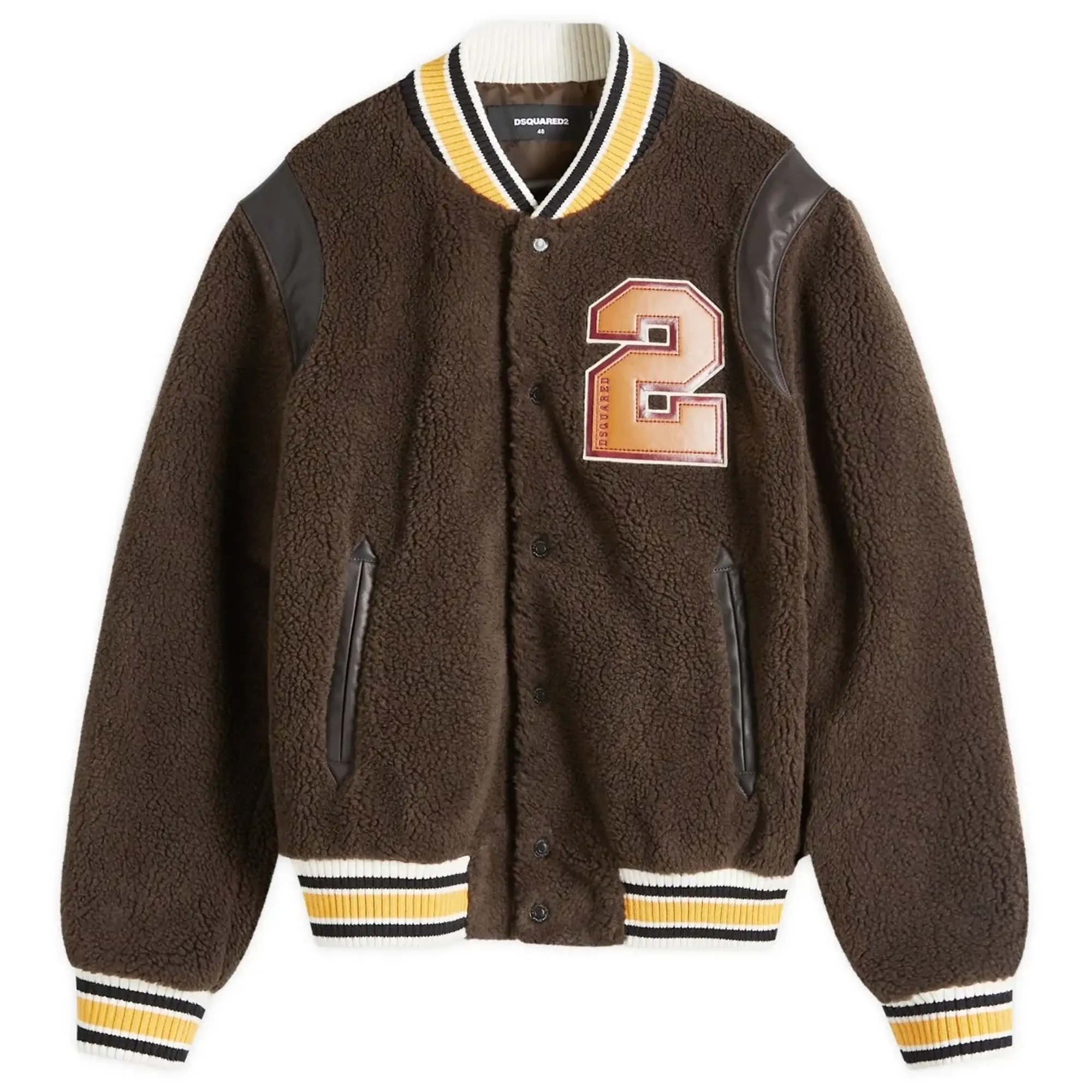 Dsquared2 Men's Bears Varsity Jacket Dark Brown