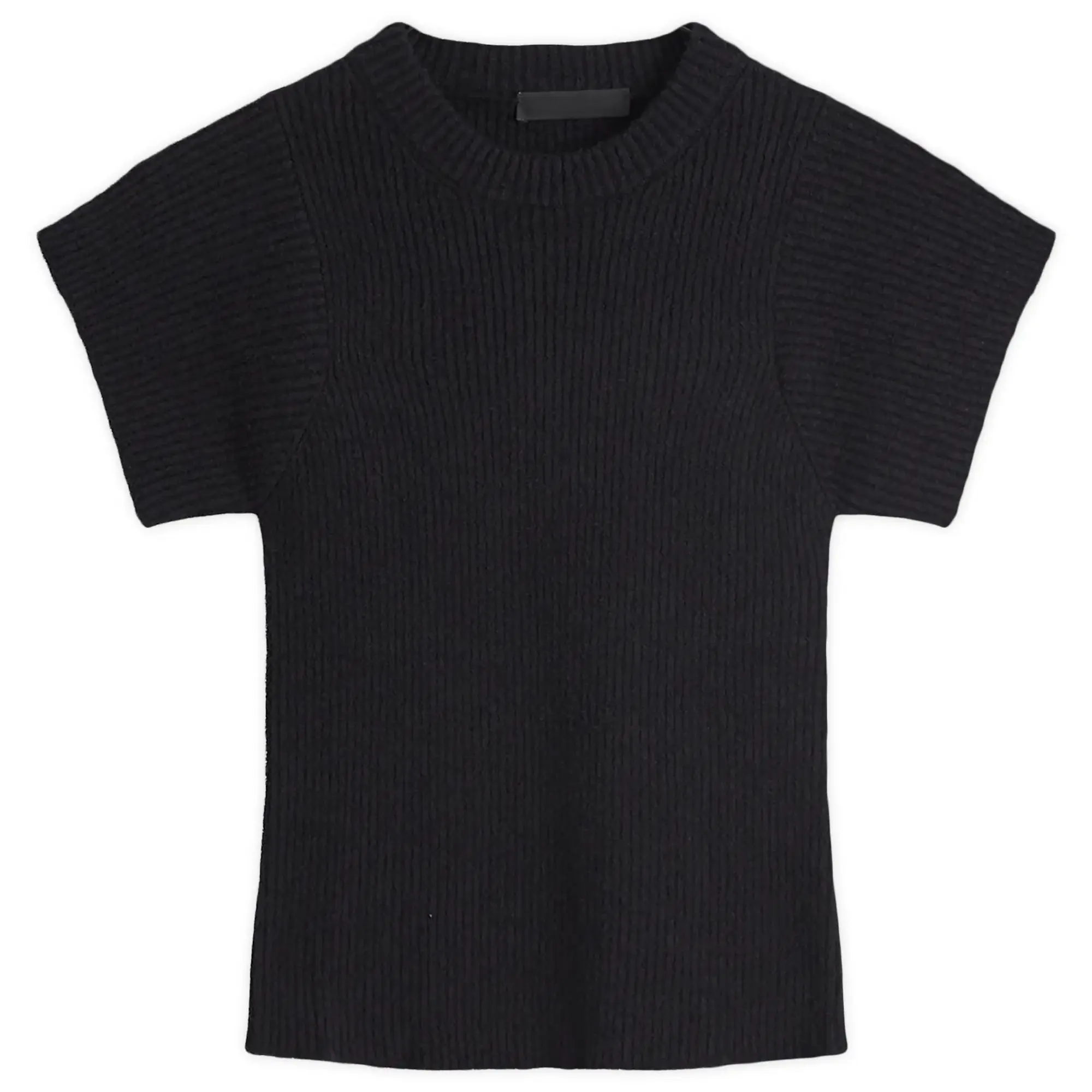 WARDROBE.NYC Women's Knit T-Shirt Black
