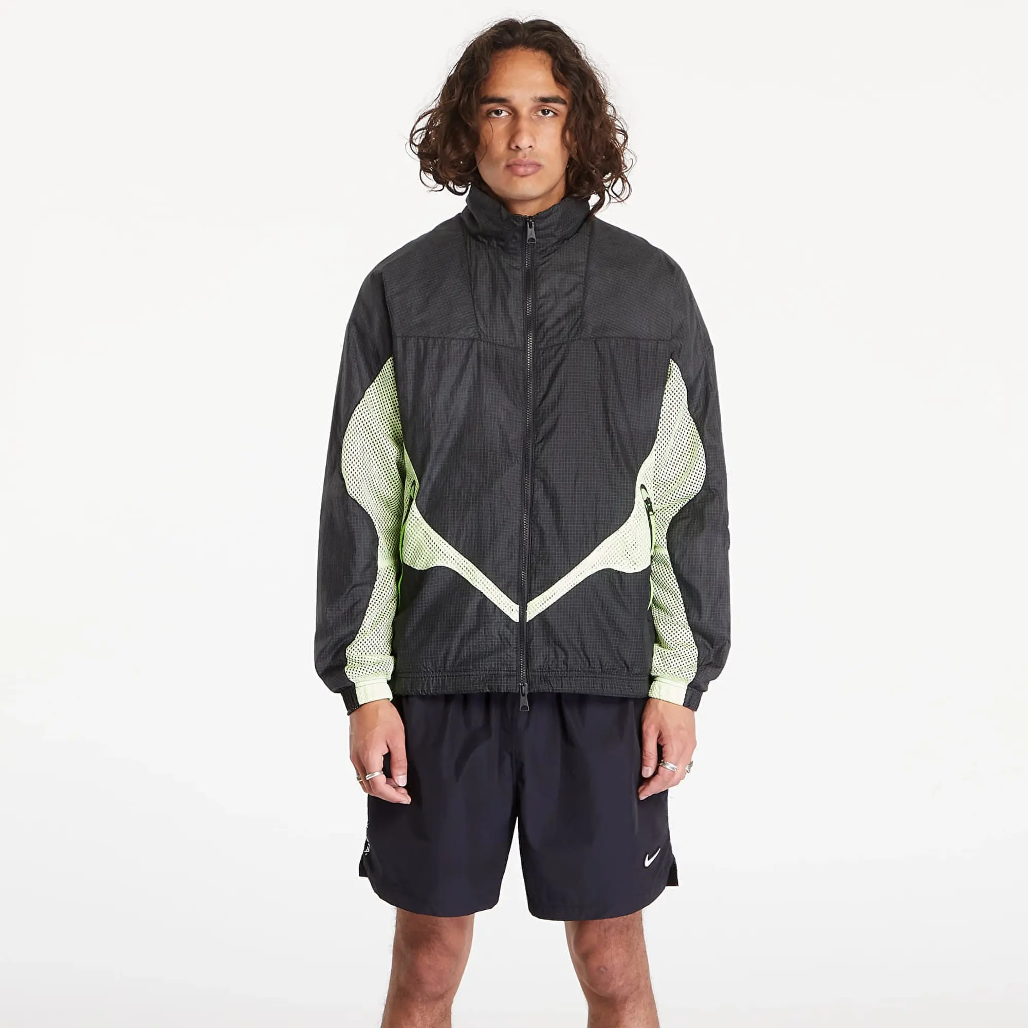 Nike Jordan Jacket Jordan 23 Engineered Track Jacket Black/ Lt Liquid Lime/ Electric Green M
