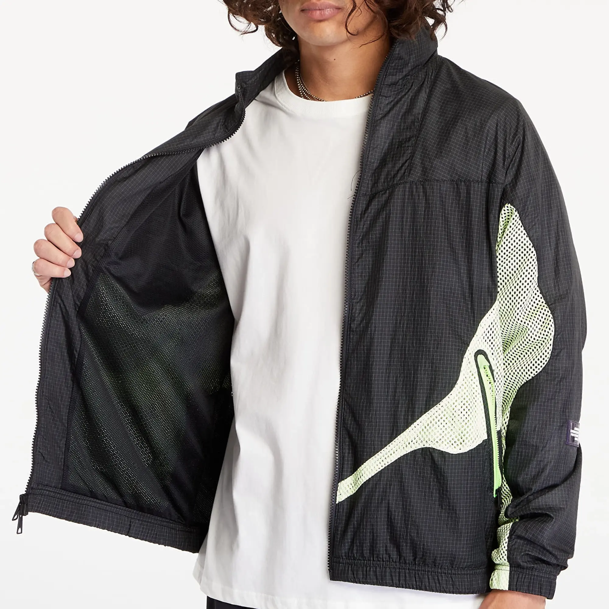 Nike Jordan Jacket Jordan 23 Engineered Track Jacket Black/ Lt Liquid Lime/ Electric Green M