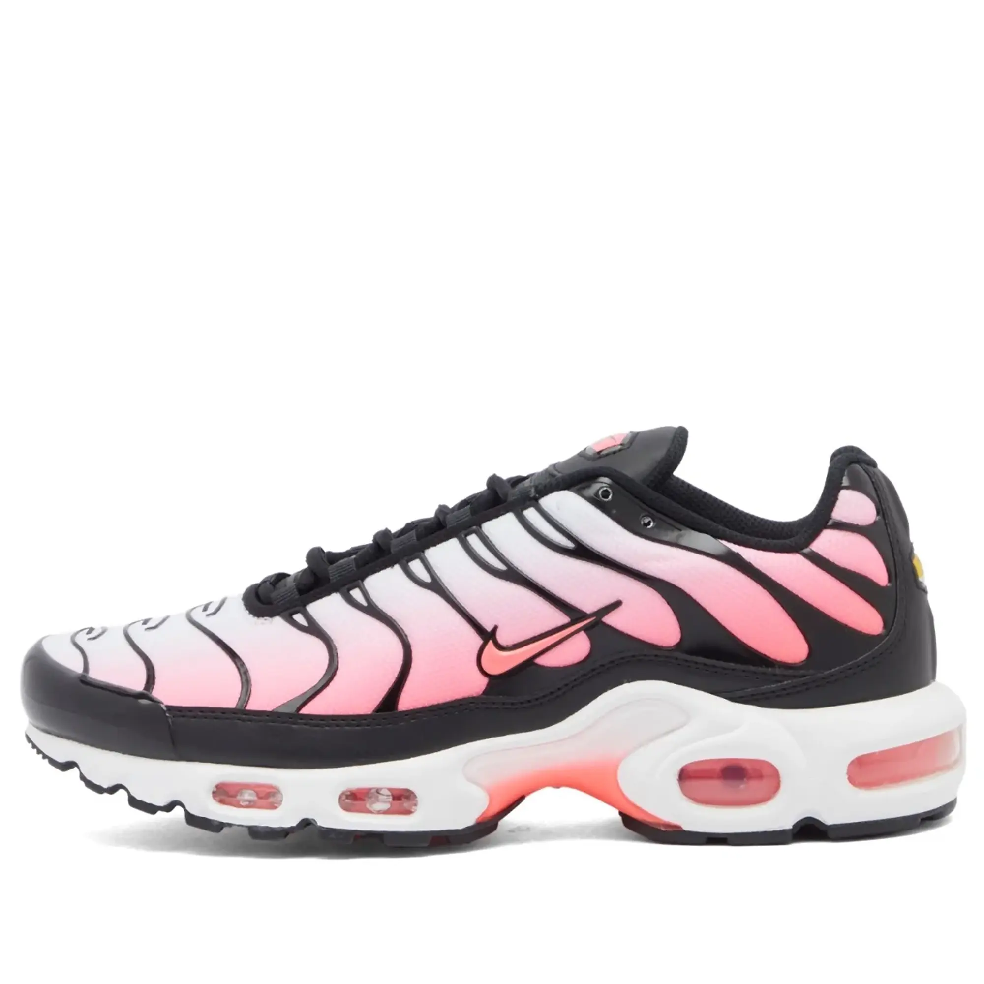 Nike Women's W Air Max Plus Sneaker Black/Hot Punch/White