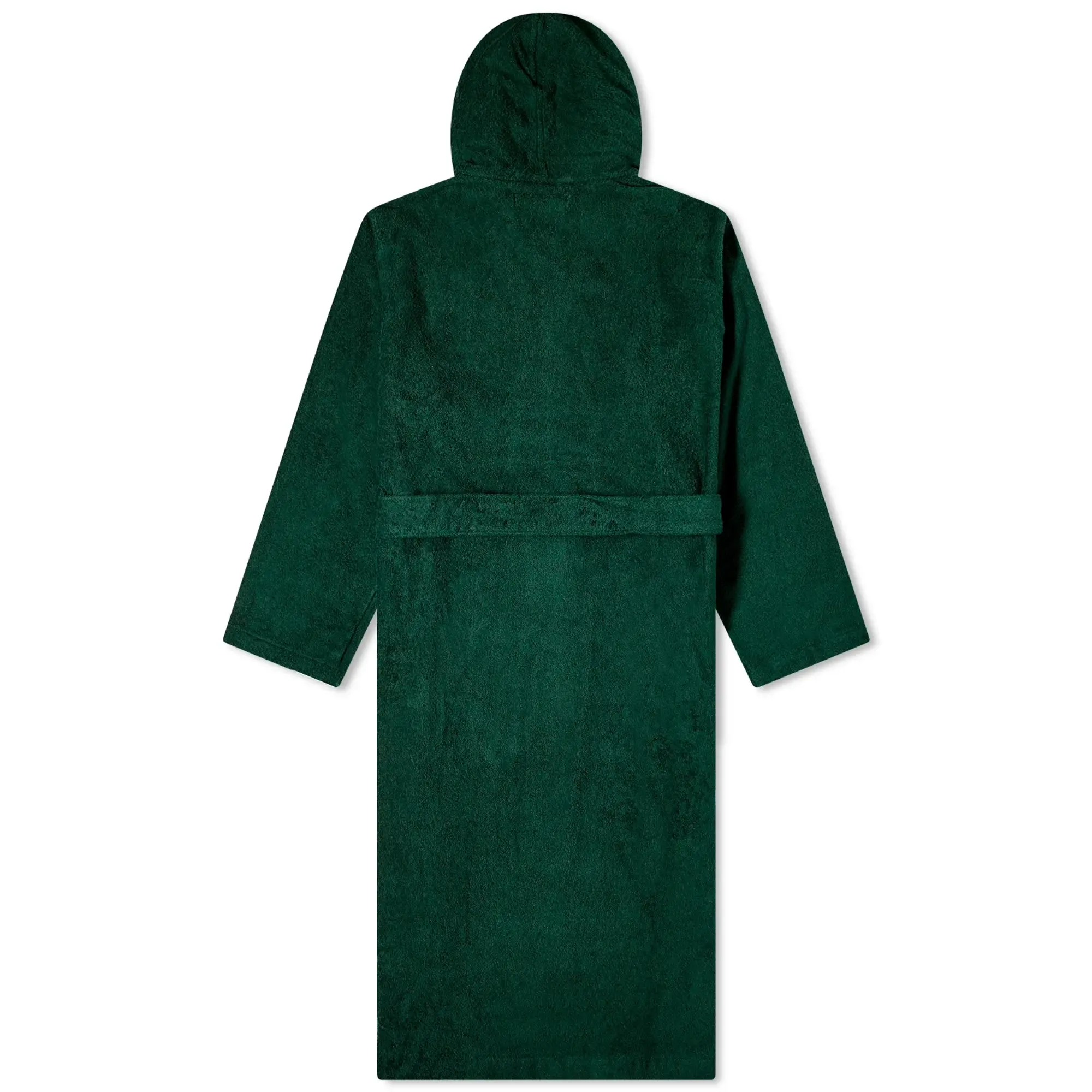 Tekla Fabrics Terry Hooded Bathrobe Forest Green