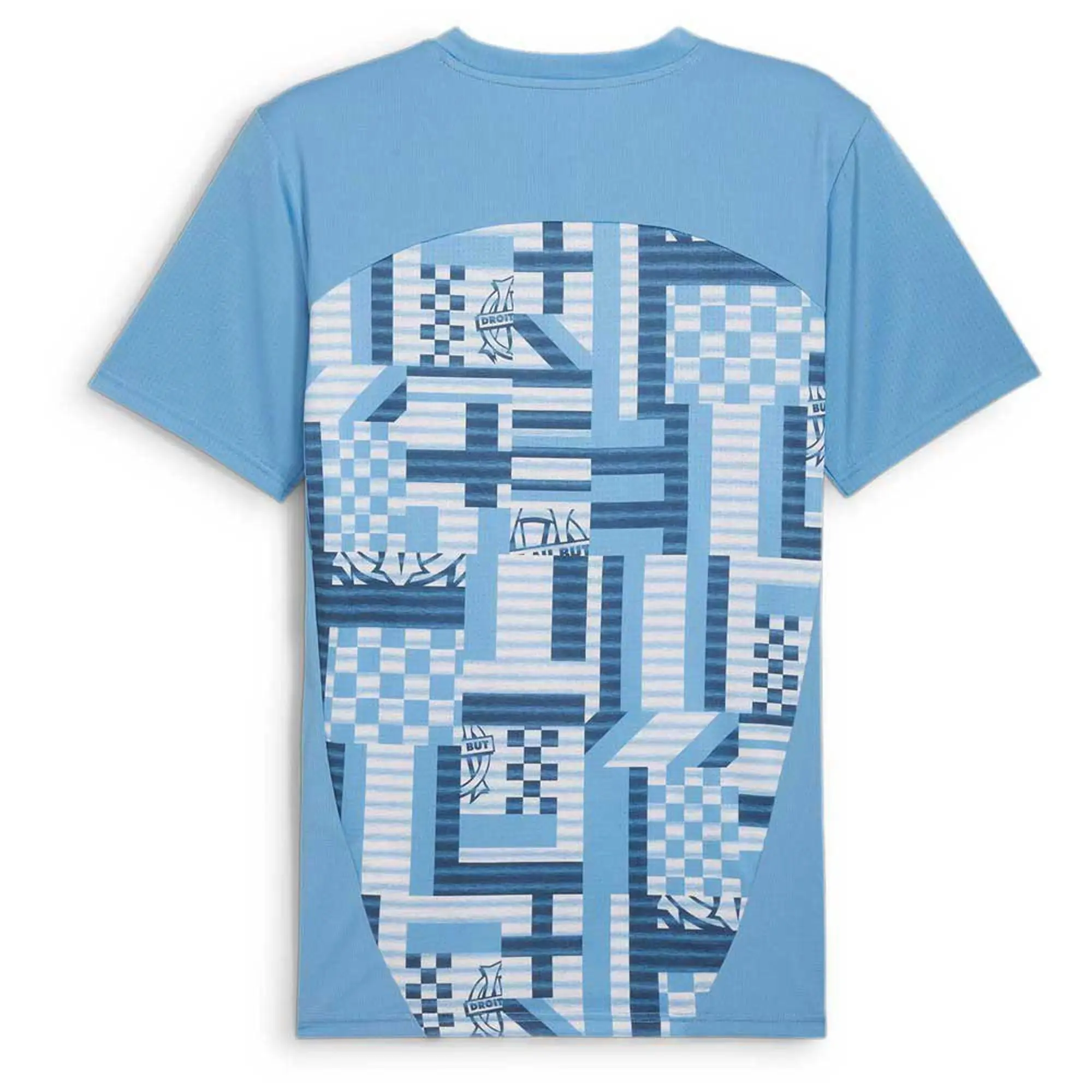 Marseille Pre-Match SS Shirt (Bleu Azur) 2024-2025 Men's Blue Made By: Puma