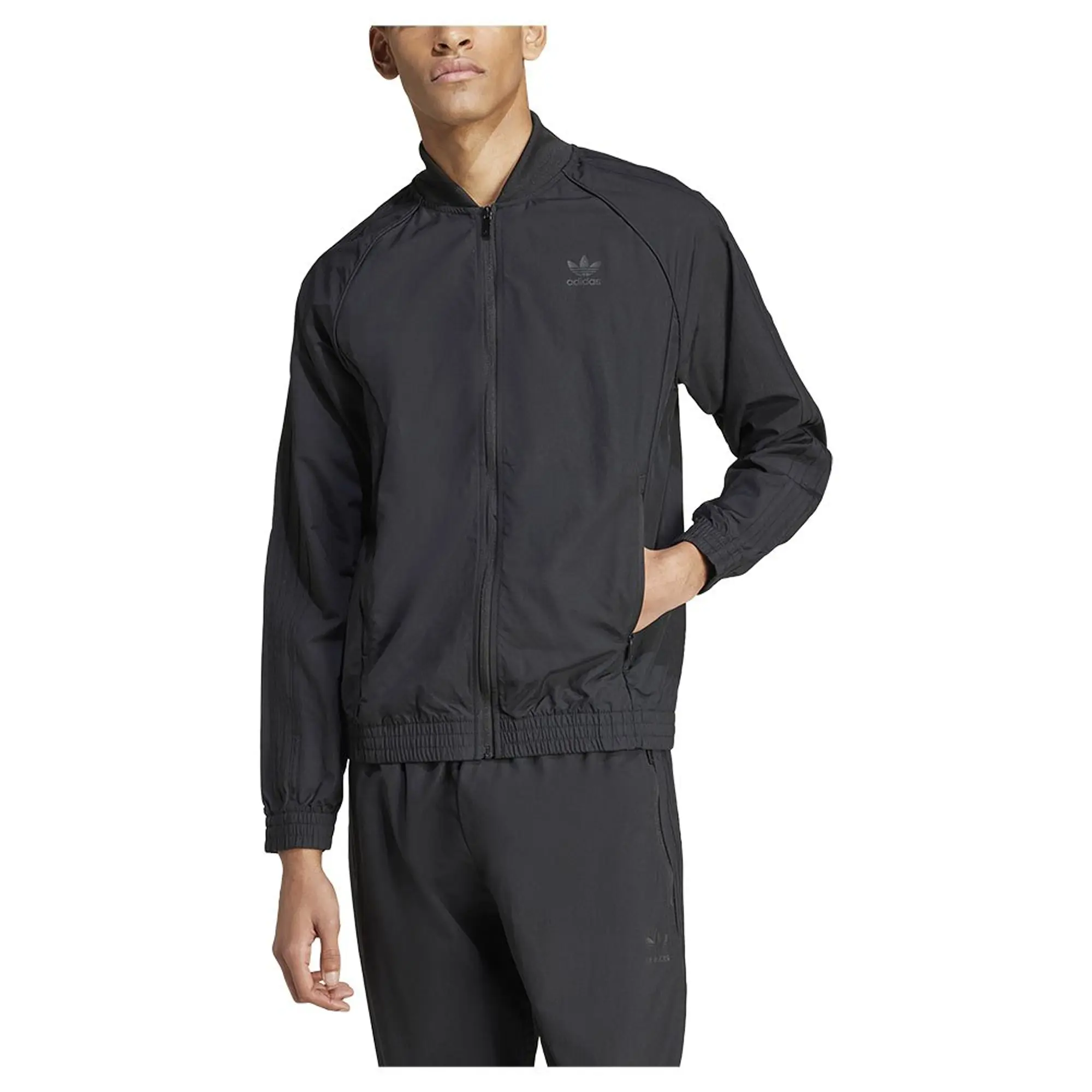 adidas Originals Woven Superstar Track Top - Black - Size XL - Black