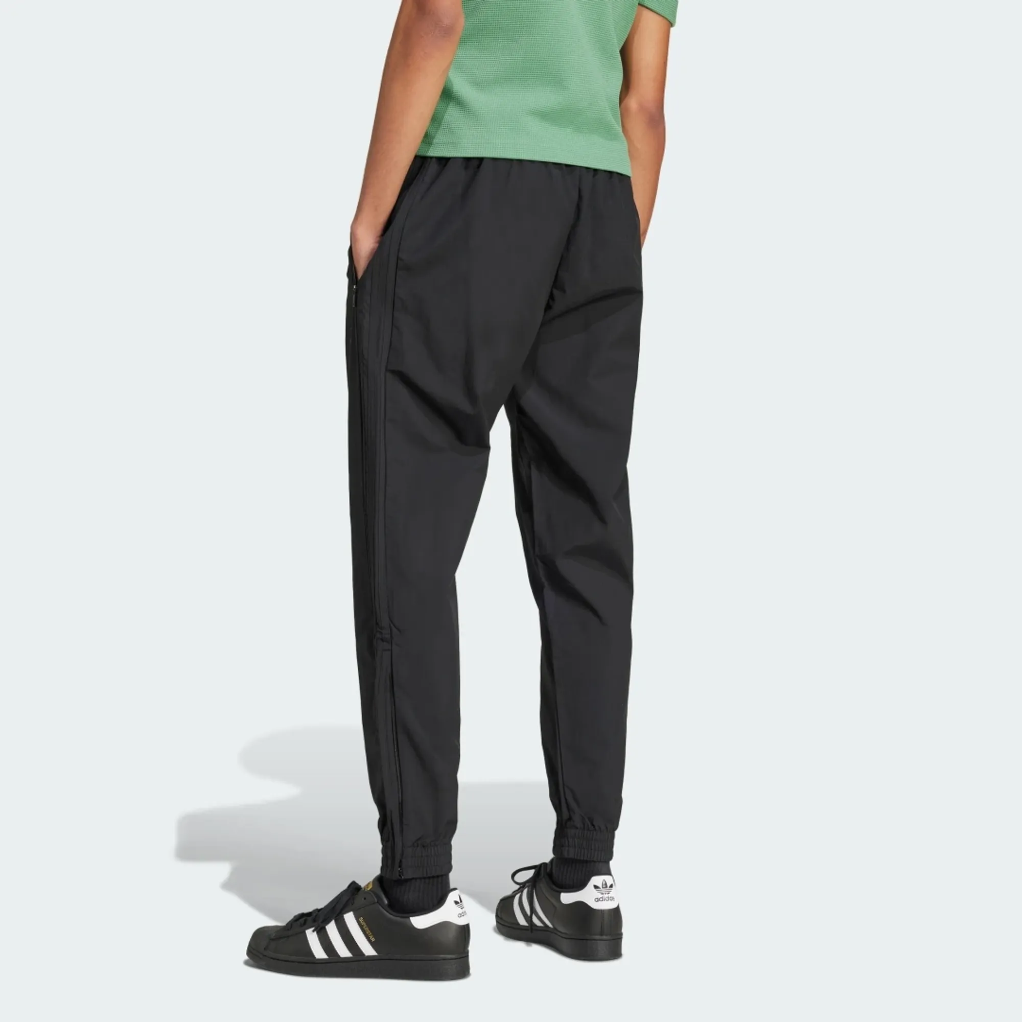 adidas Originals Woven Superstar Track Pant - Black - Size L