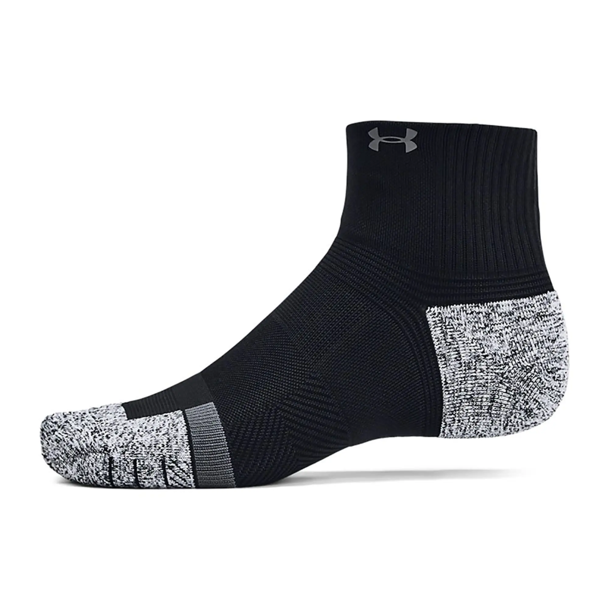 Unisex  Under Armour  ArmourDry® Pro 3-Pack Q Under Armour rter Socks Black / White / Castlerock XL