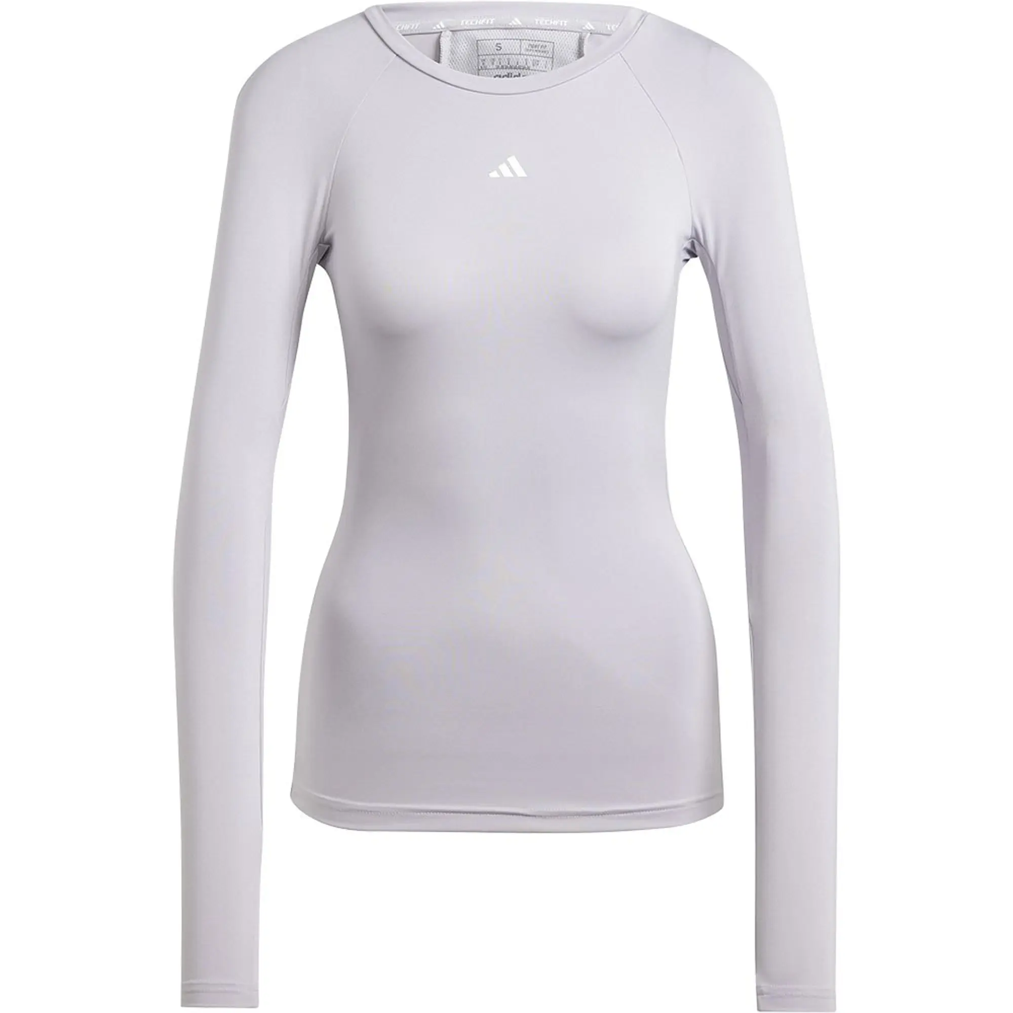 adidas TECHFIT Long Sleeve Training Long-Sleeve Top - Grey