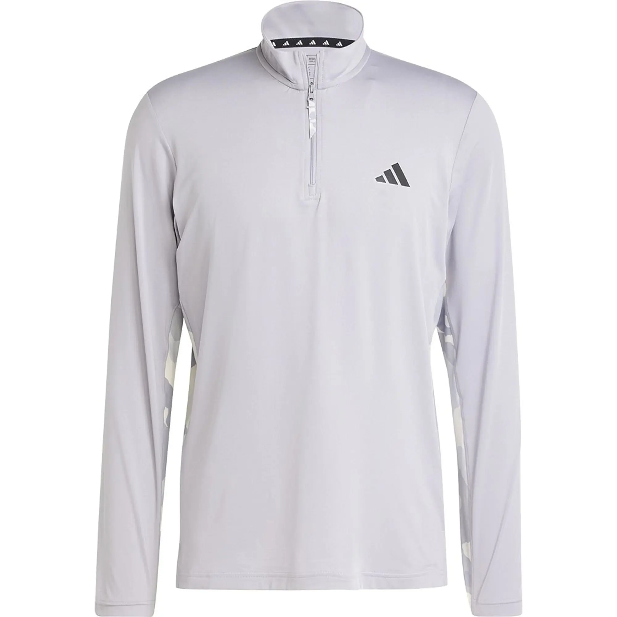 adidas Train Essentials Camo Training 1/4-Zip Longsleeve - Grey
