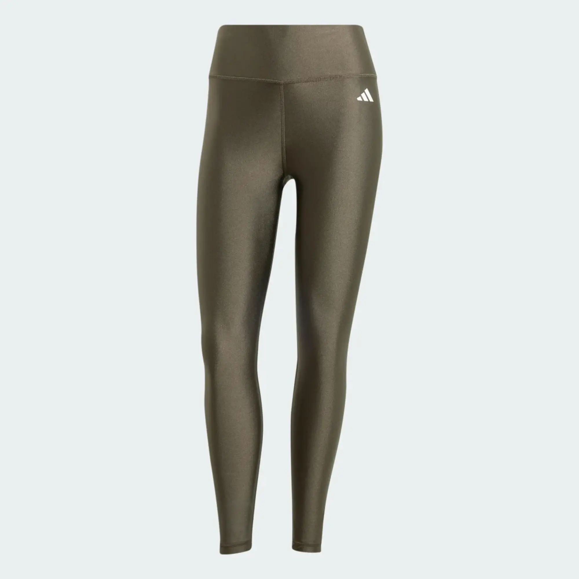 adidas Women's Optime Essentials Shine 7/8 Leggings - Shadow Olive - L - Green - Size: Large