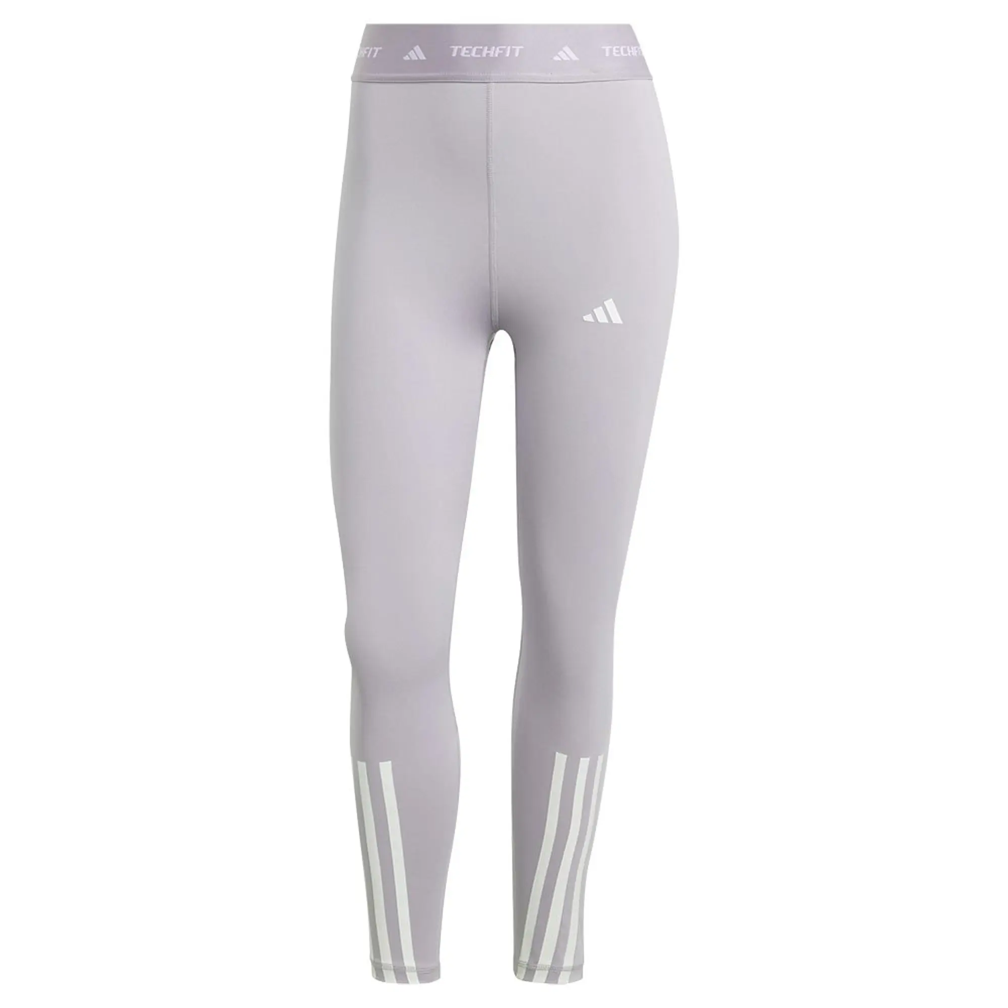 adidas TECHFIT 3-Stripes 7/8 Leggings - Grey