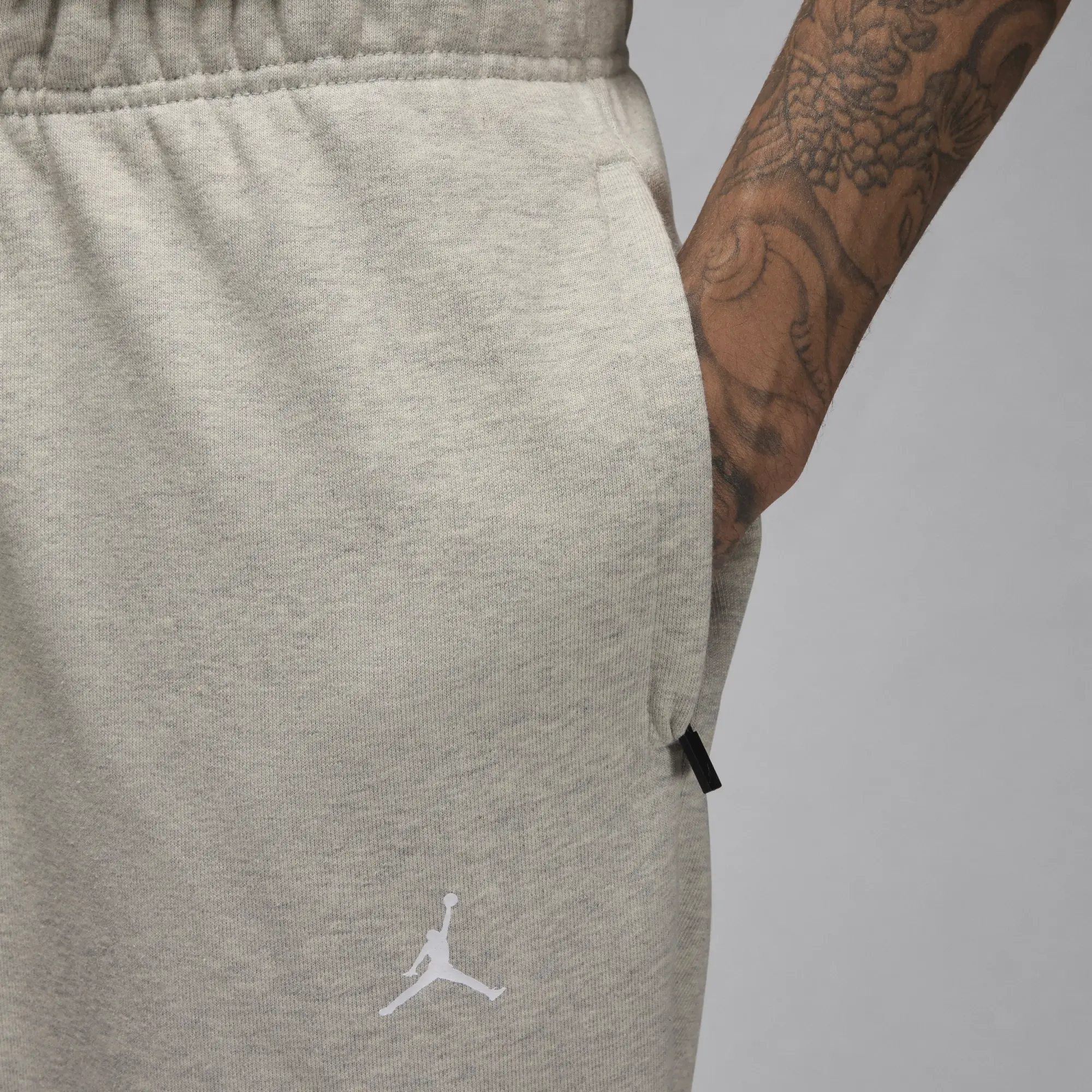 Nike Jordan Sport Crossover Men's Dri-FIT Fleece Trousers - Grey - Cotton/Polyester