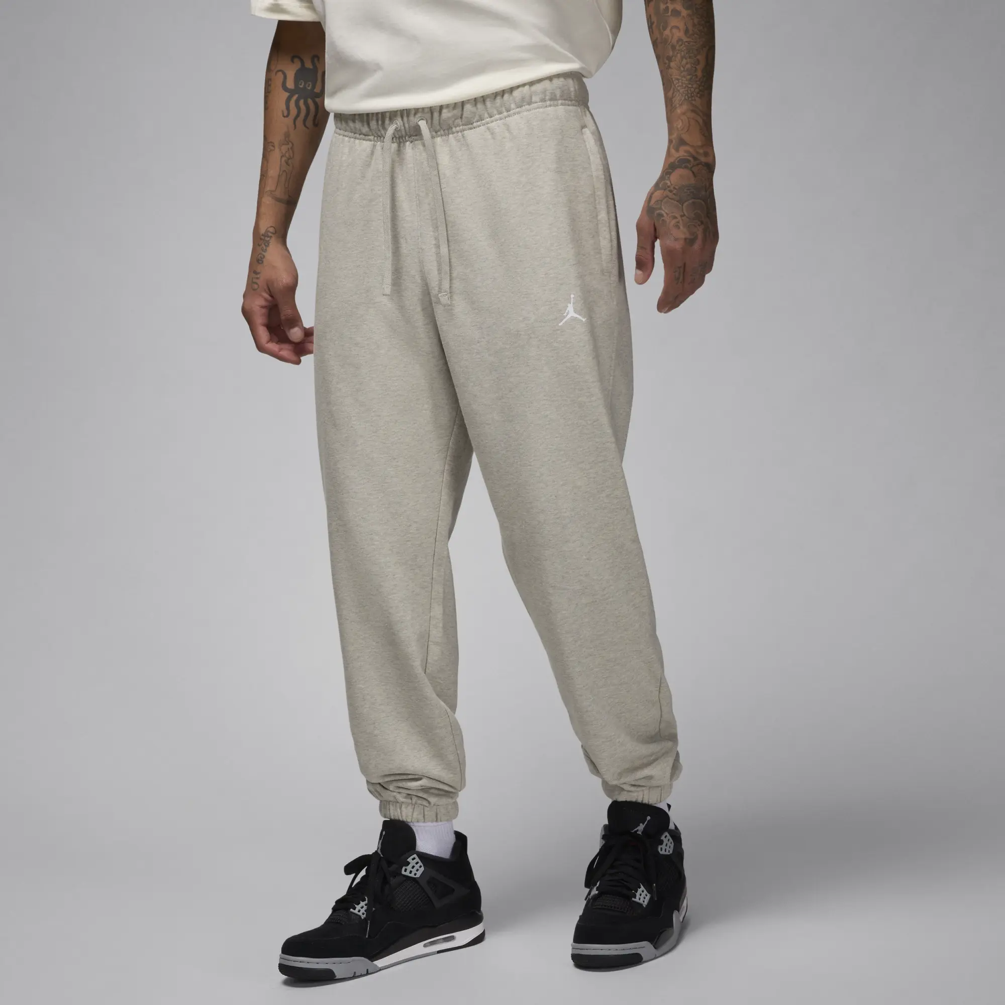 Nike Jordan Sport Crossover Men's Dri-FIT Fleece Trousers - Grey - Cotton/Polyester