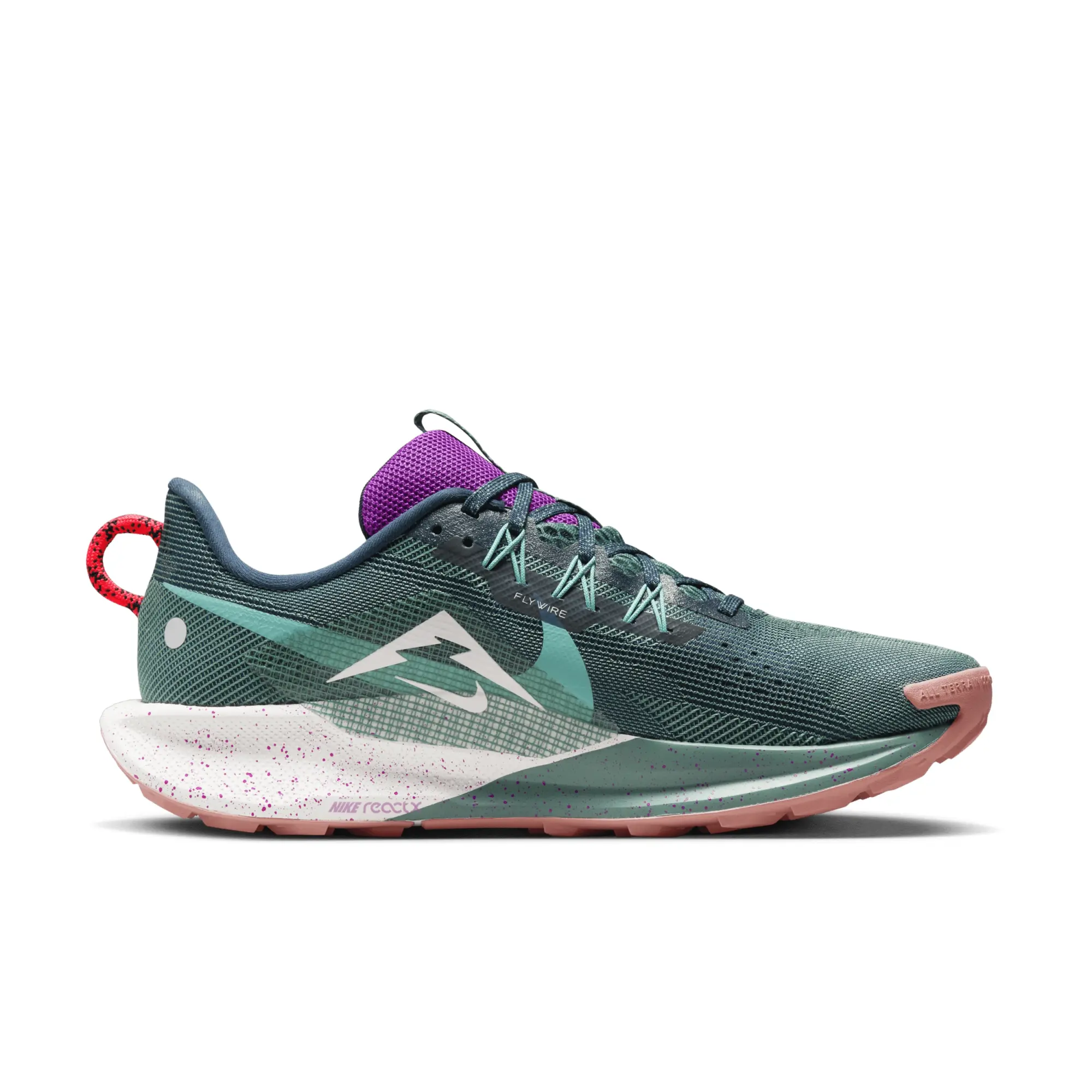 Nike Reactx Pegasus Trail 5 Trainer - Green - Size 6.5 - Green