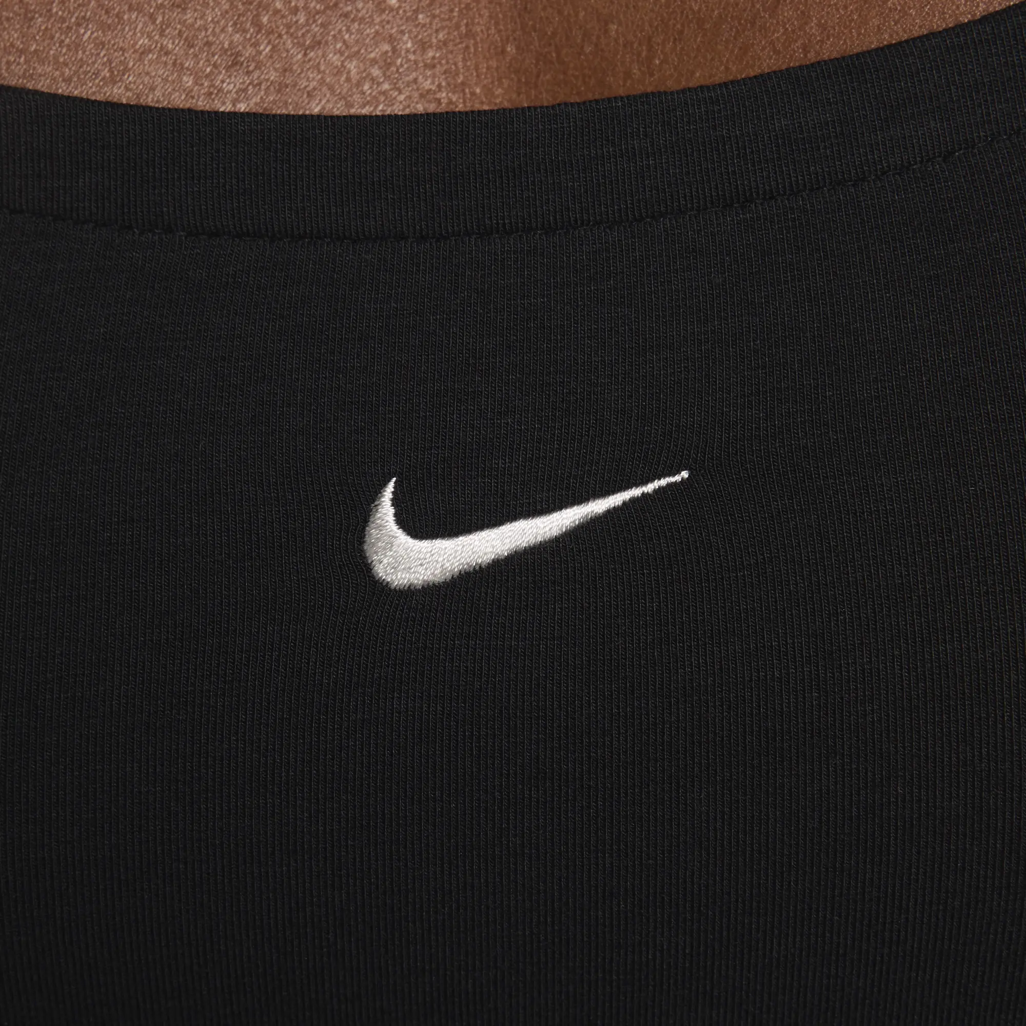 Nike Sportswear Chill Knit Women's Short-Sleeve Square-Neck Top - Black