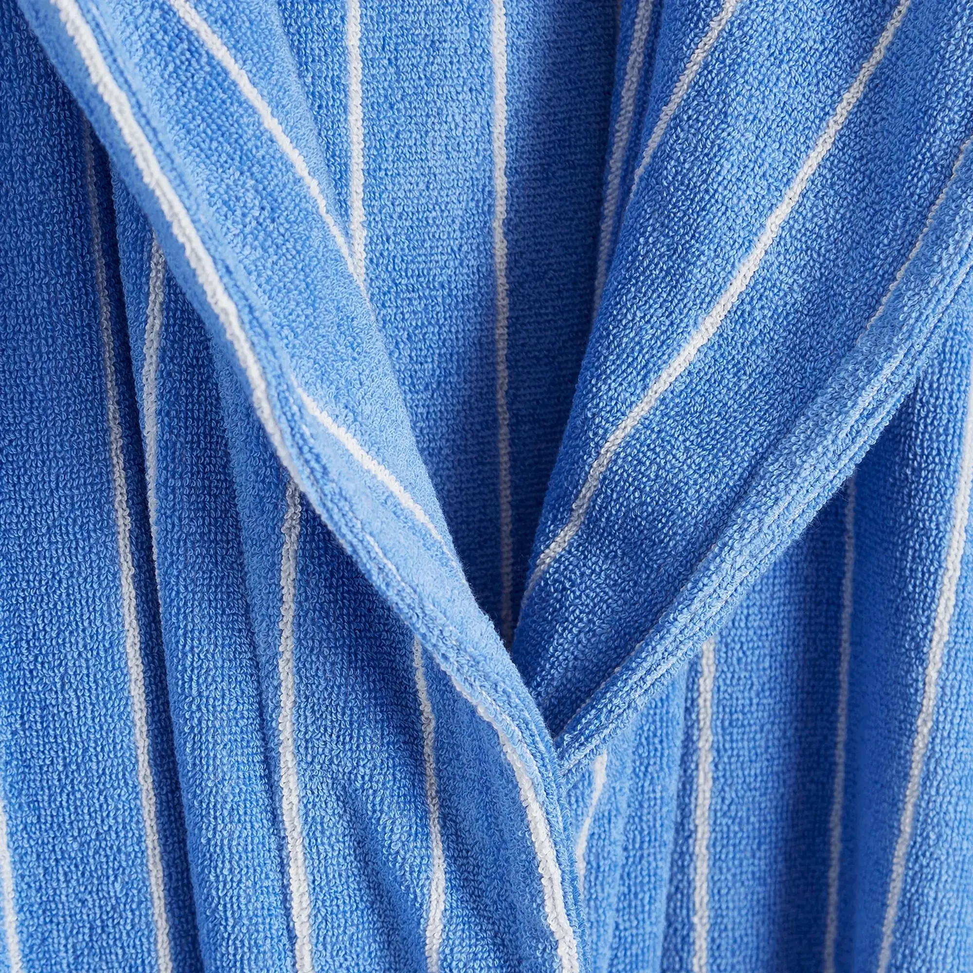 Tekla Fabrics Tekla Terry Hooded Bathrobe Marseille Stripes