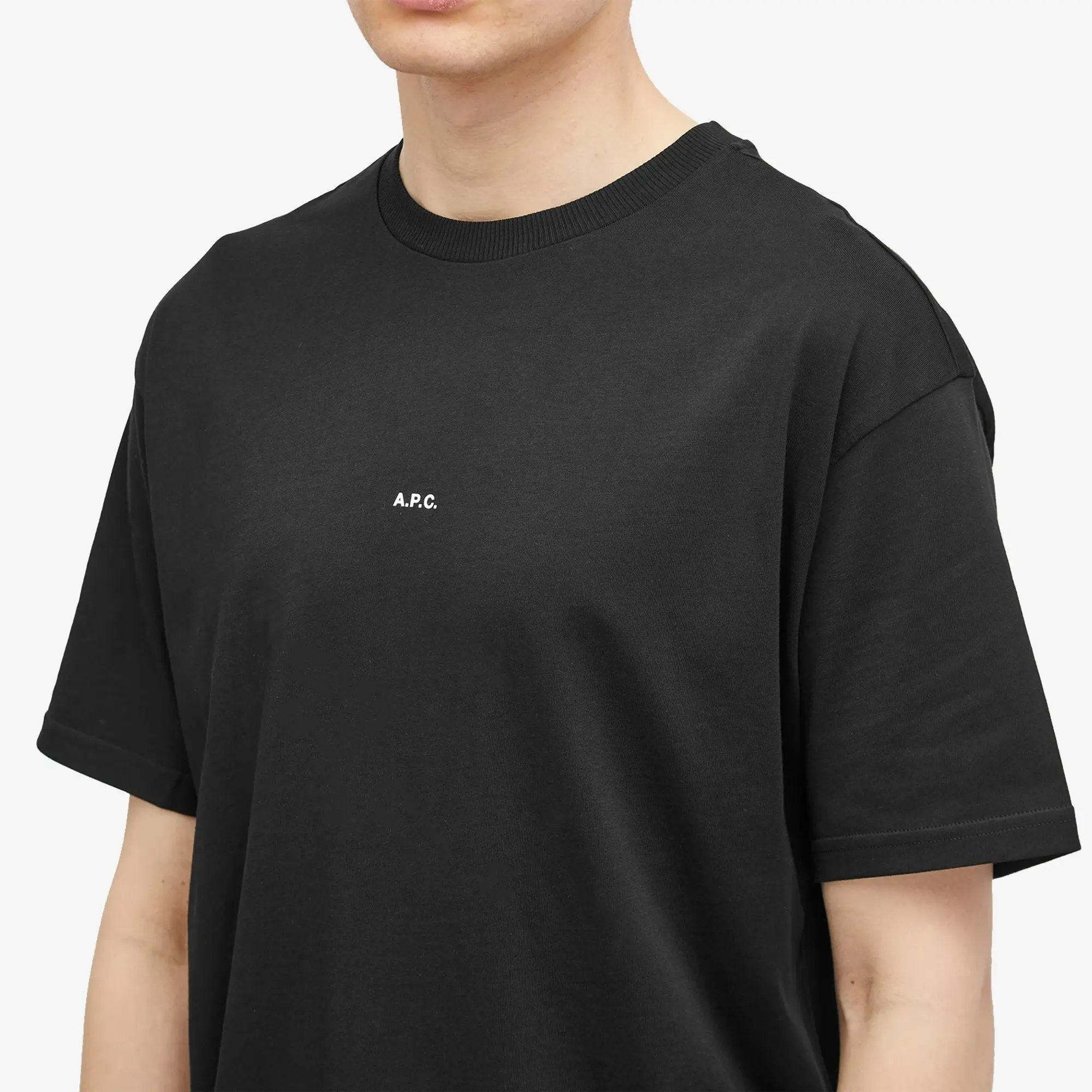 T-Shirt A.P.C. Boxy Micro Logo T-Shirt Black M