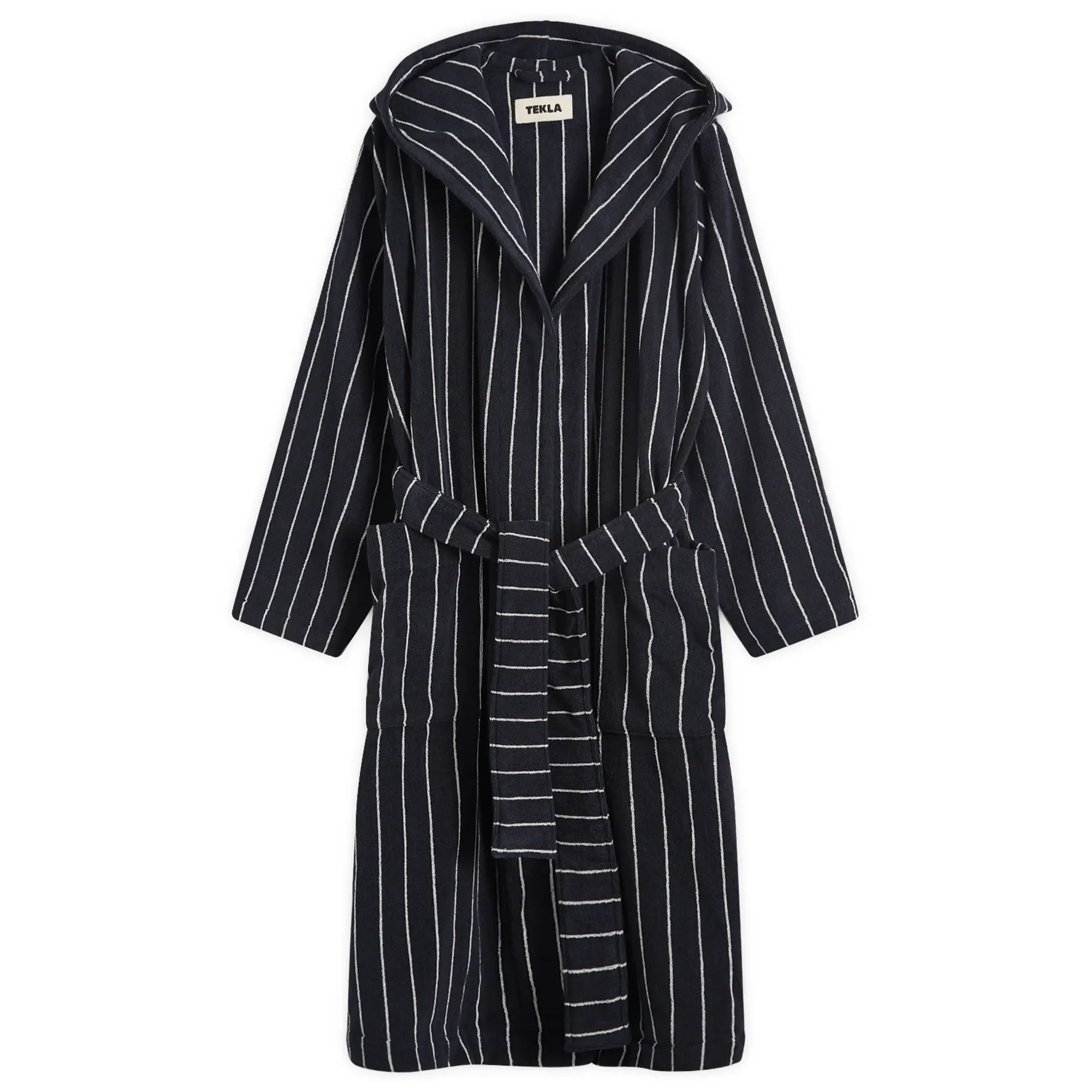 Tekla Fabrics Tekla Terry Hooded Bathrobe Antwerp Stripes